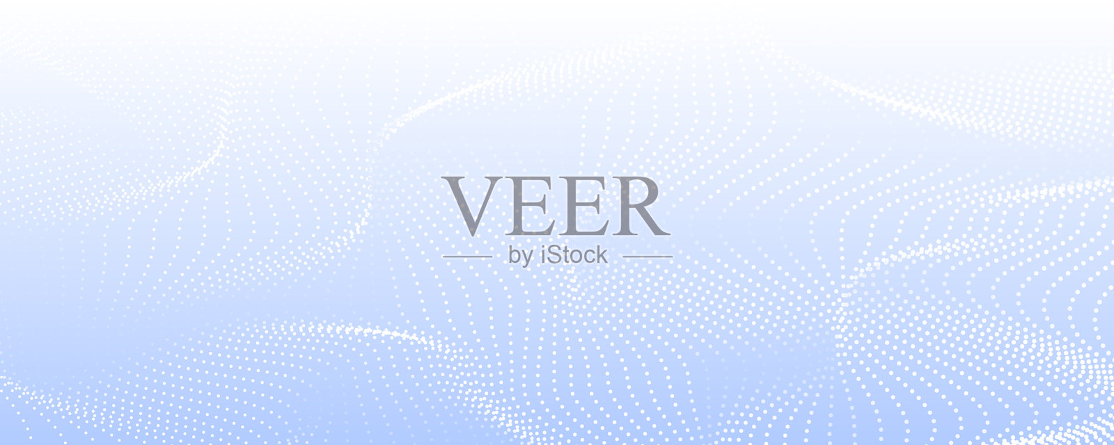 白色波浪抽象背景。明亮空间中的大数据可视化，带有点状线条效果装饰。现代图形设计元素，点状风格概念，适用于网页横幅、艺术作品、卡片或宣传册封面。插画图片素材