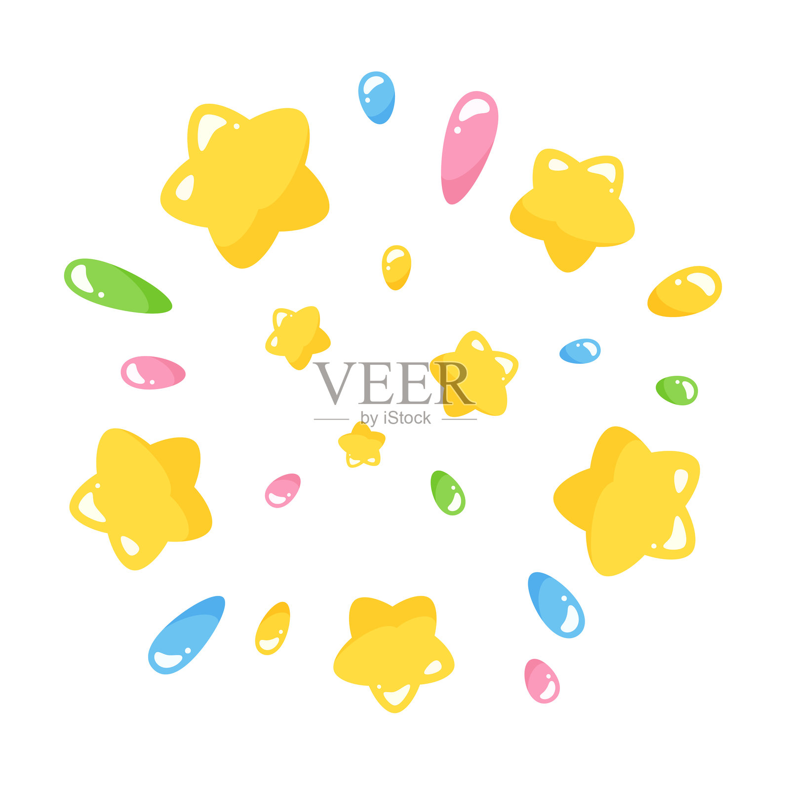 星星插画图片素材