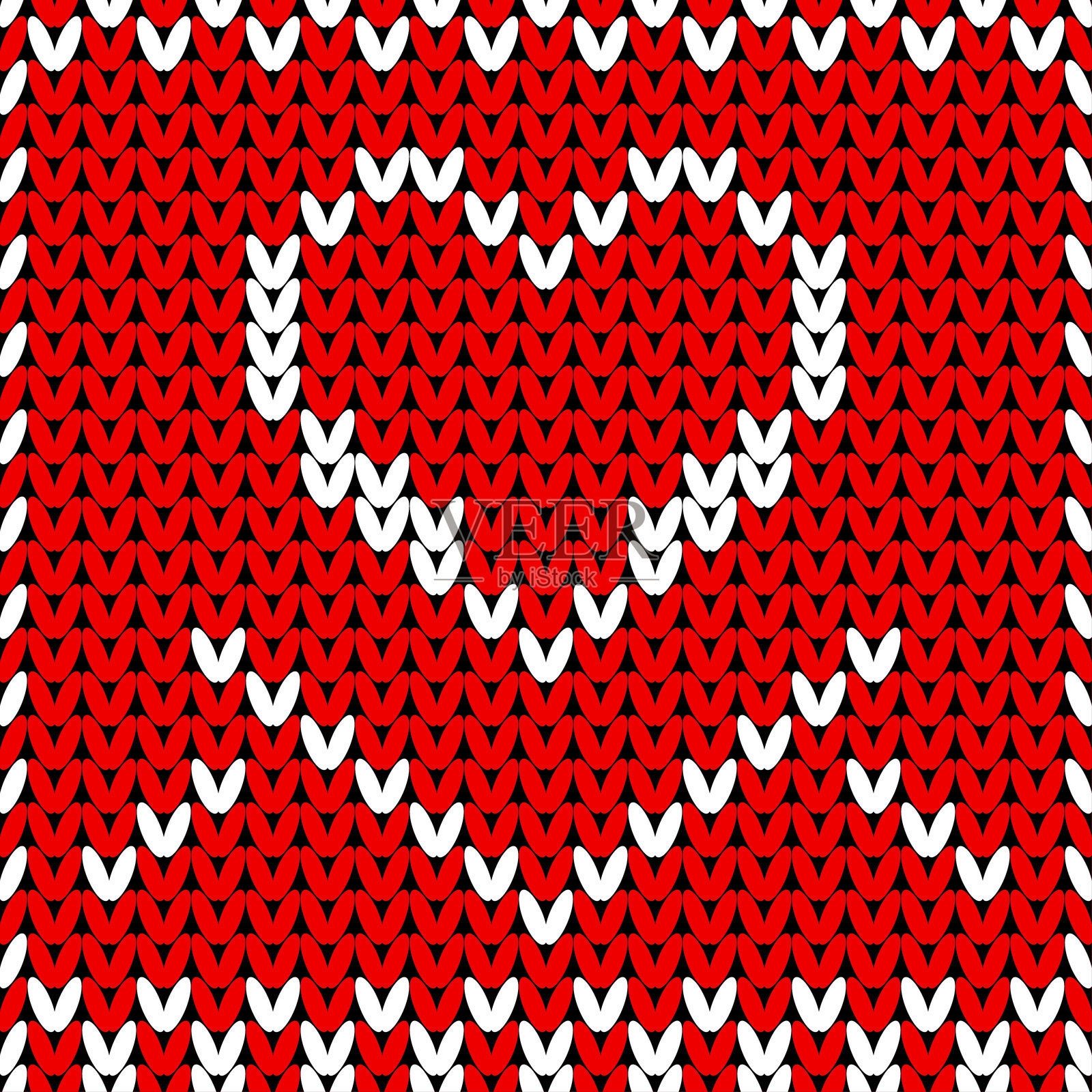 针织无缝图案背景。适用于新年贺卡、圣诞邀请、家庭冬季假日聚会、滑雪度假广告壁纸印刷的针织纹理。插画图片素材