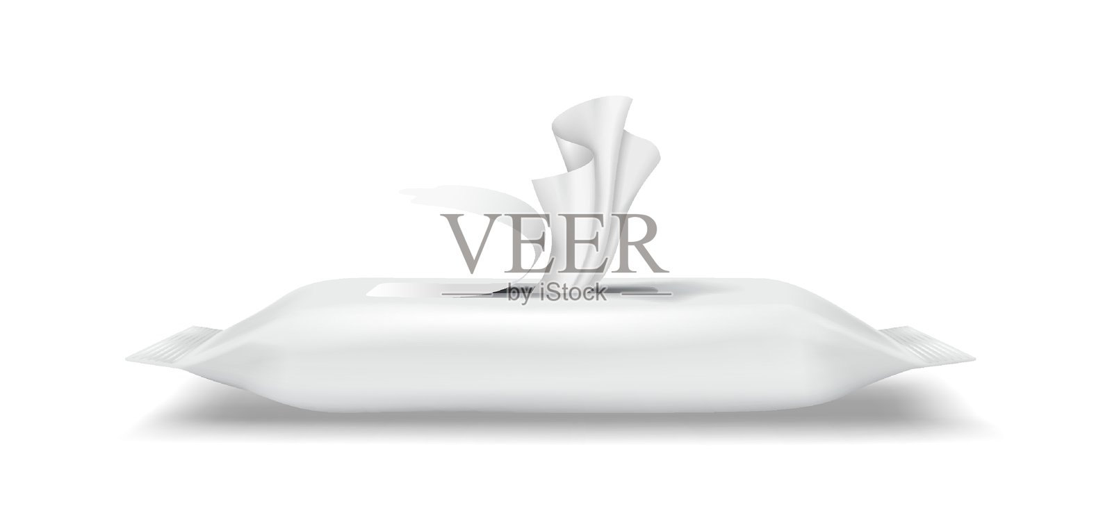 湿巾包装的真实插图插画图片素材