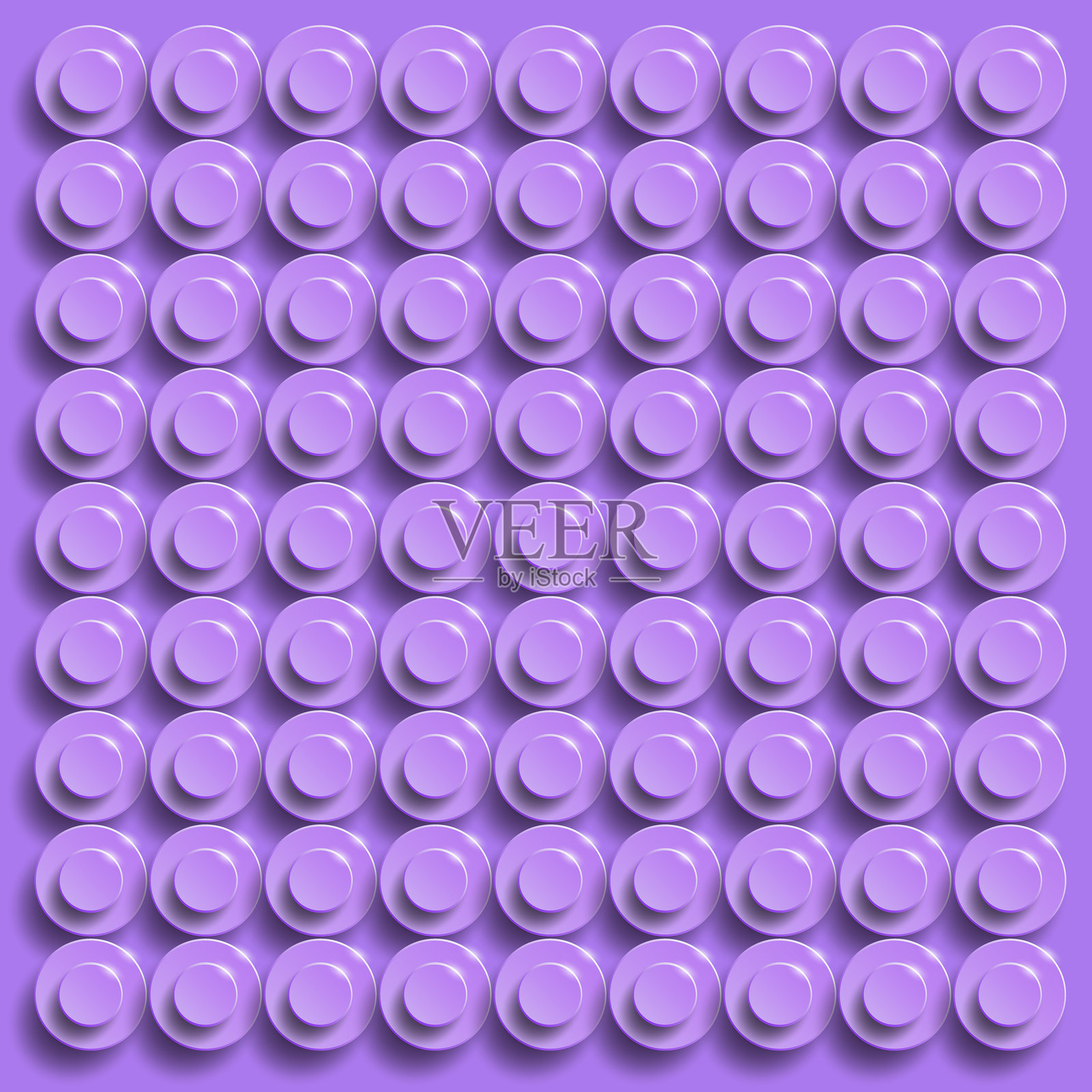 完美的矢量背景，特写塑料光泽建筑块。紫红色塑料建筑板。插画图片素材