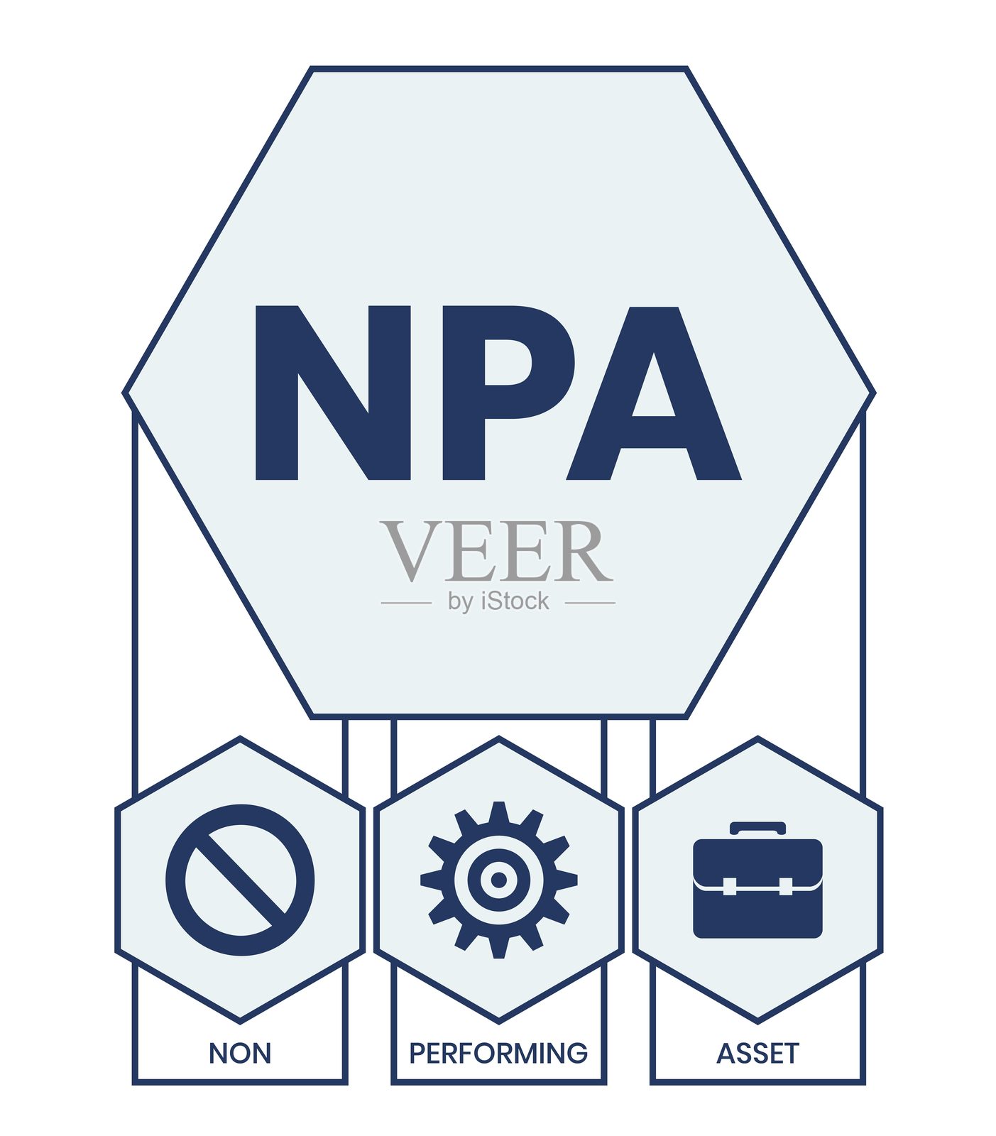 不良资产插画图片素材