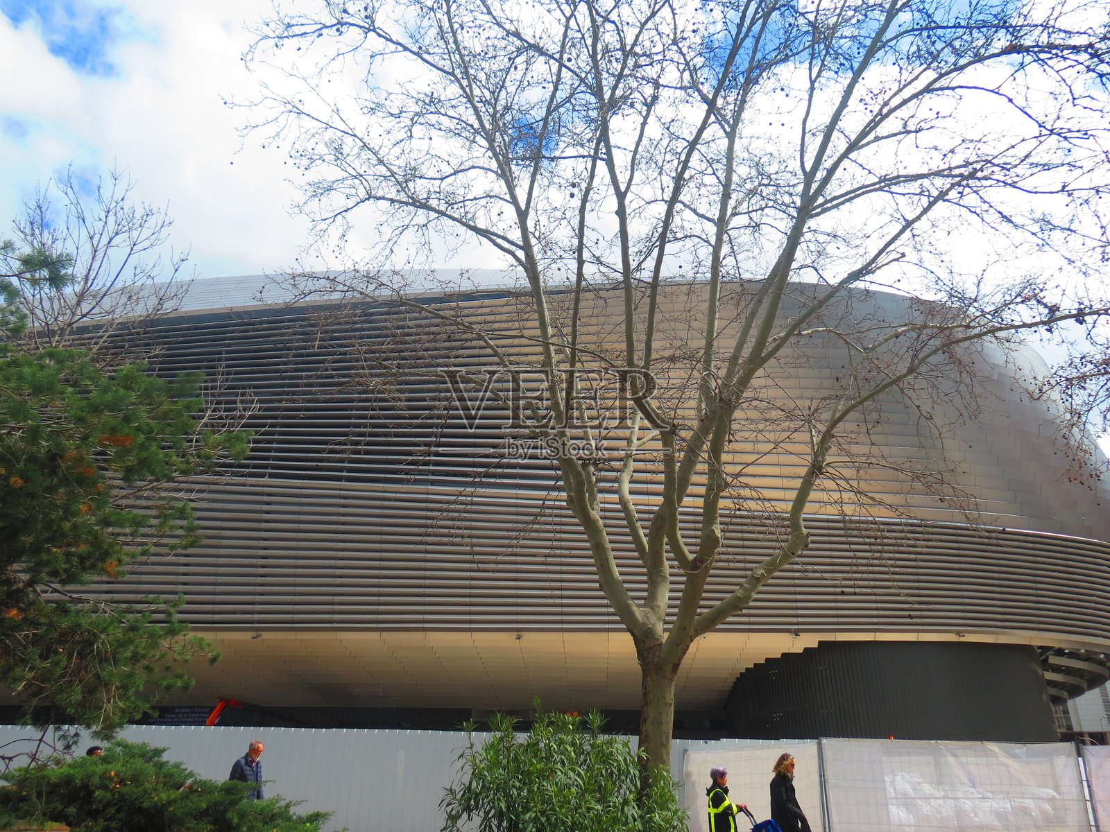 圣地亚哥·伯纳乌，皇家马德里的足球场。照片摄影图片