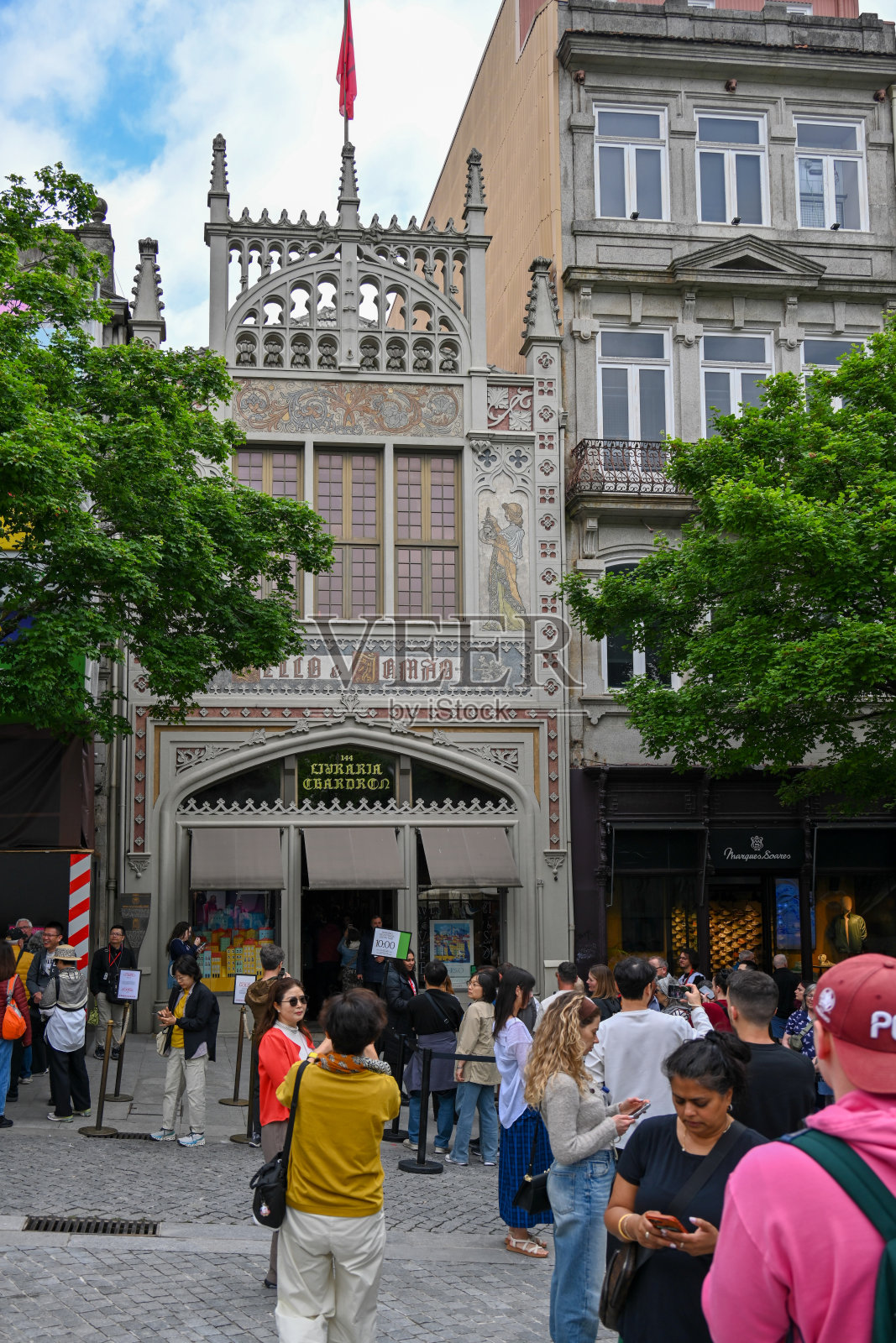 葡萄牙杜罗海岸波尔图的莱洛书店,以《哈利·波特》系列书籍而闻名。照片摄影图片