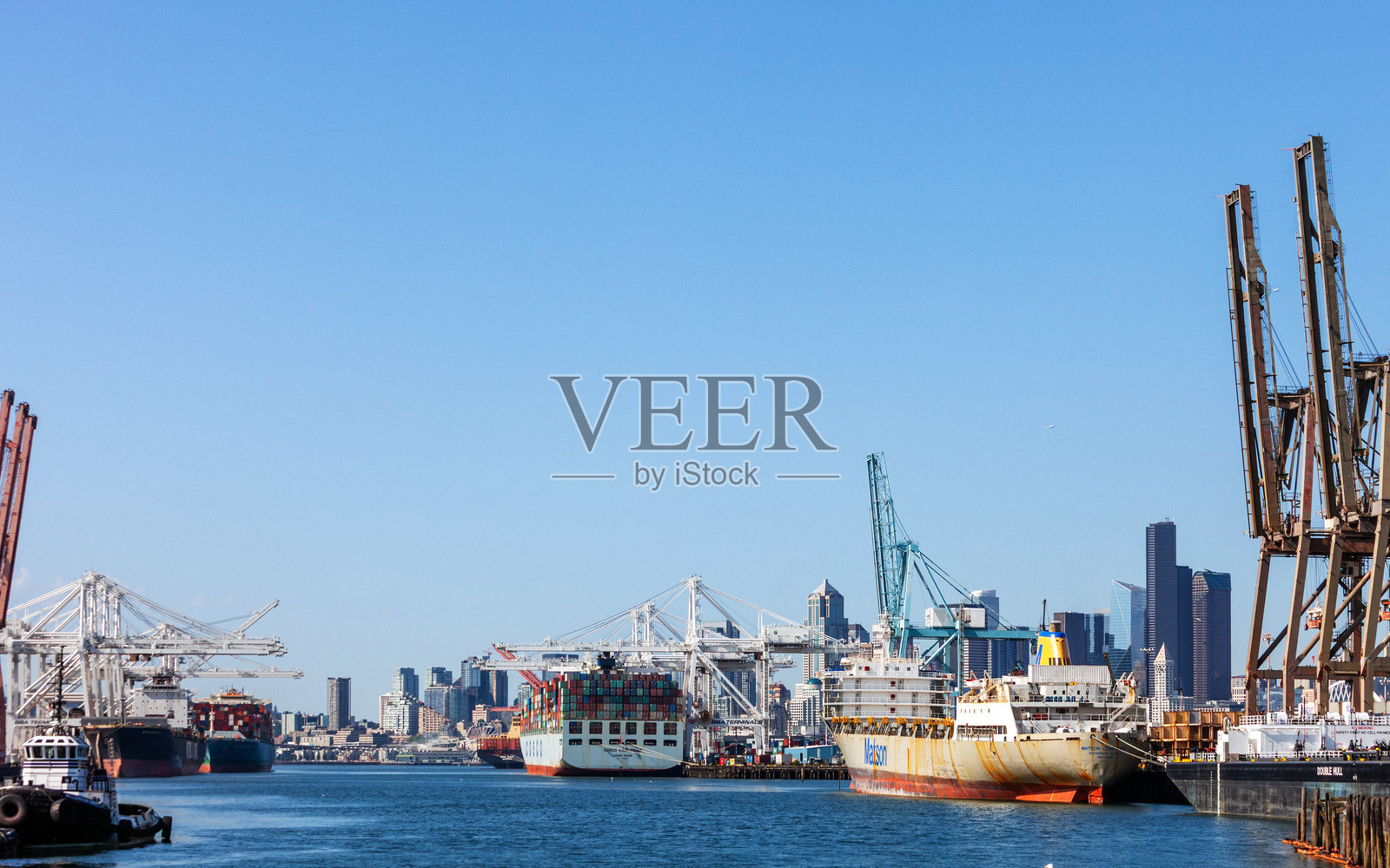 西雅图港口景观照片摄影图片