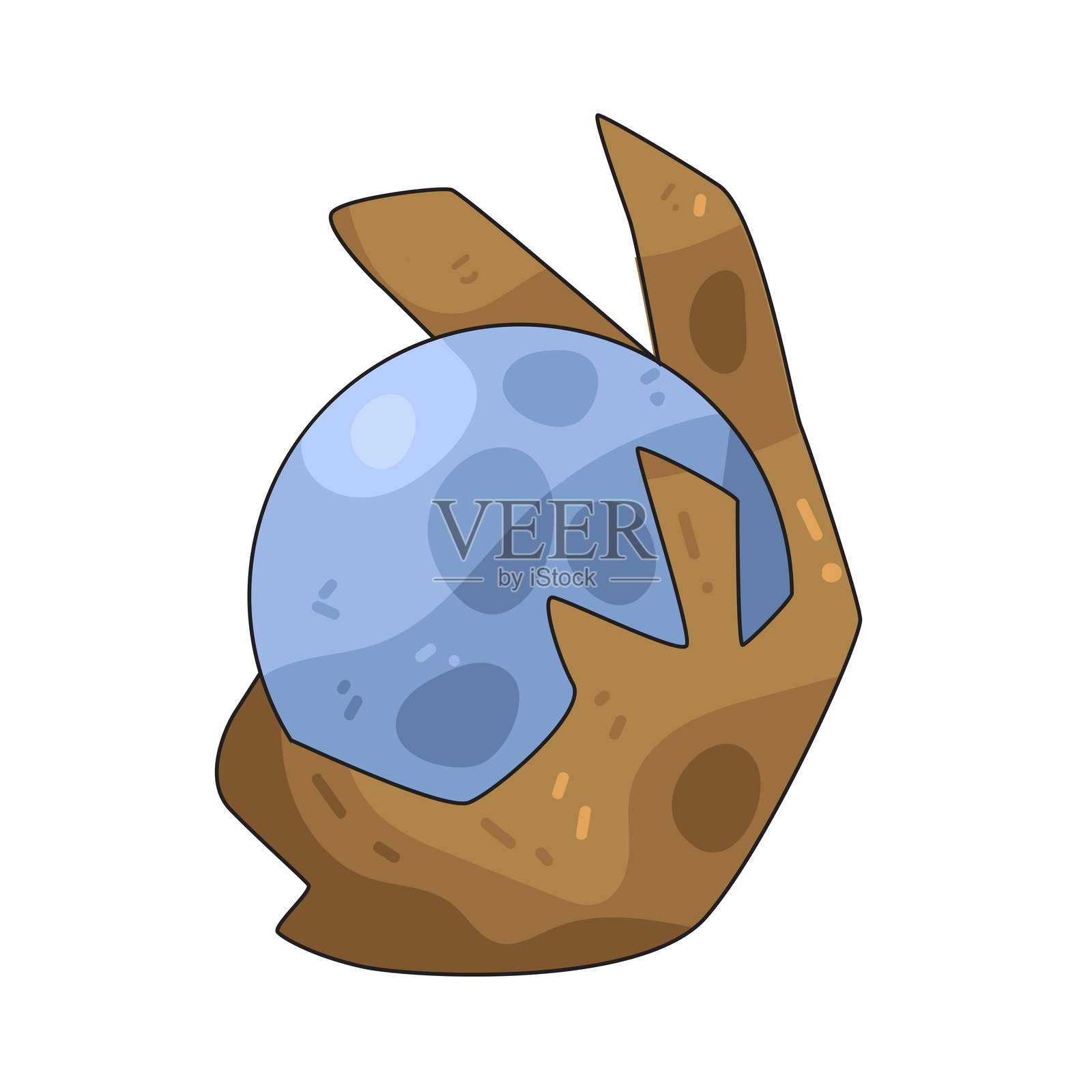 水晶球插画图片素材