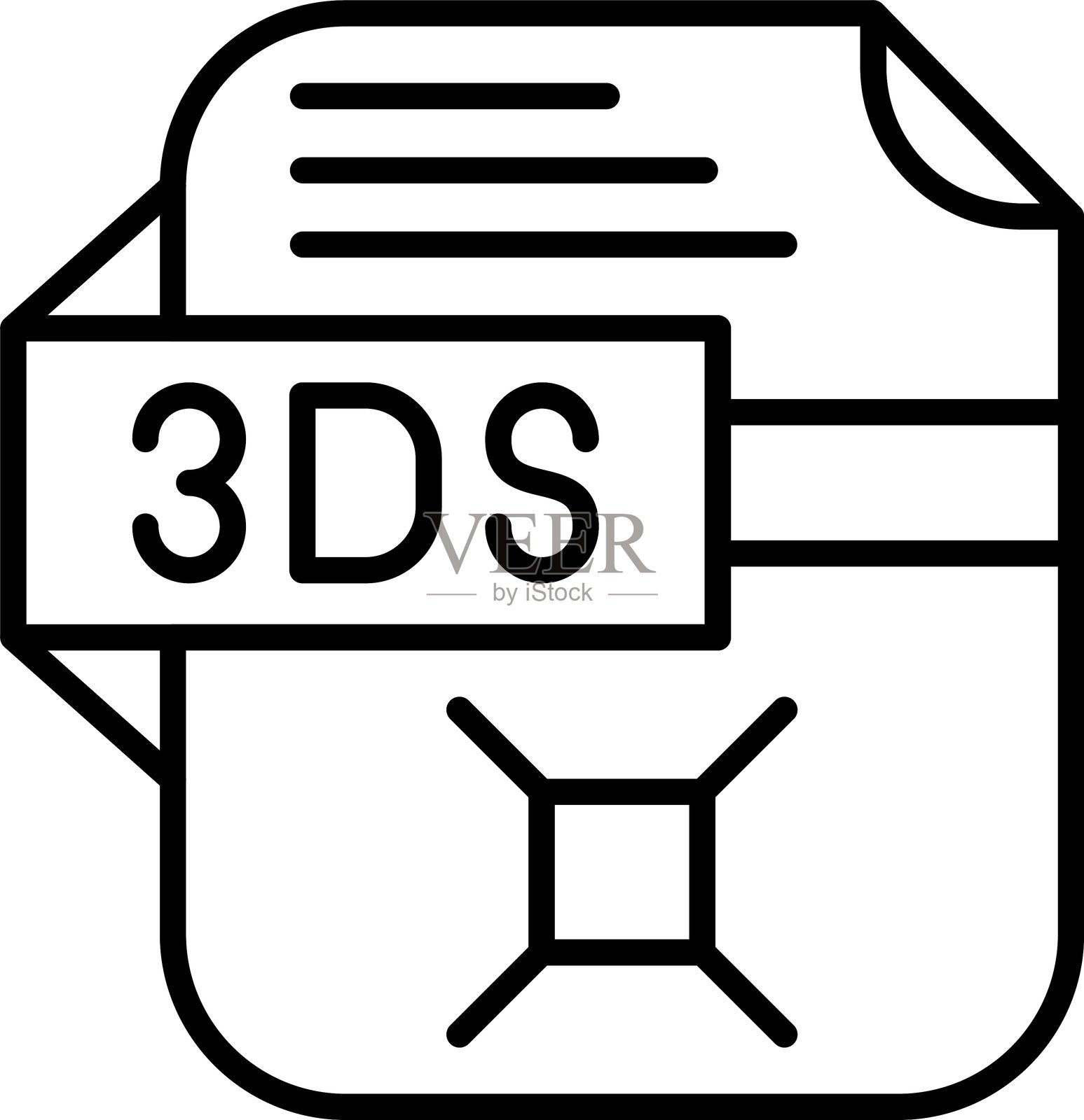 3ds图标矢量元素插画图片素材