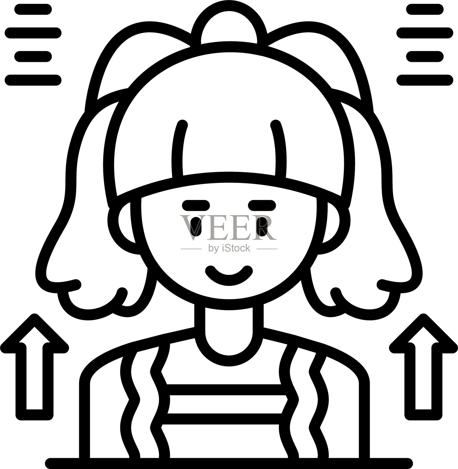 办公室工作人员图标矢量元素插画图片素材