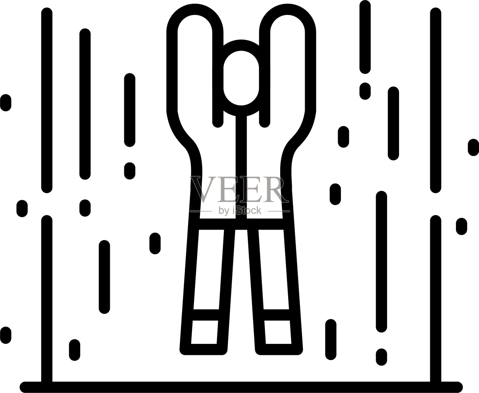 绑架图标矢量元素插画图片素材