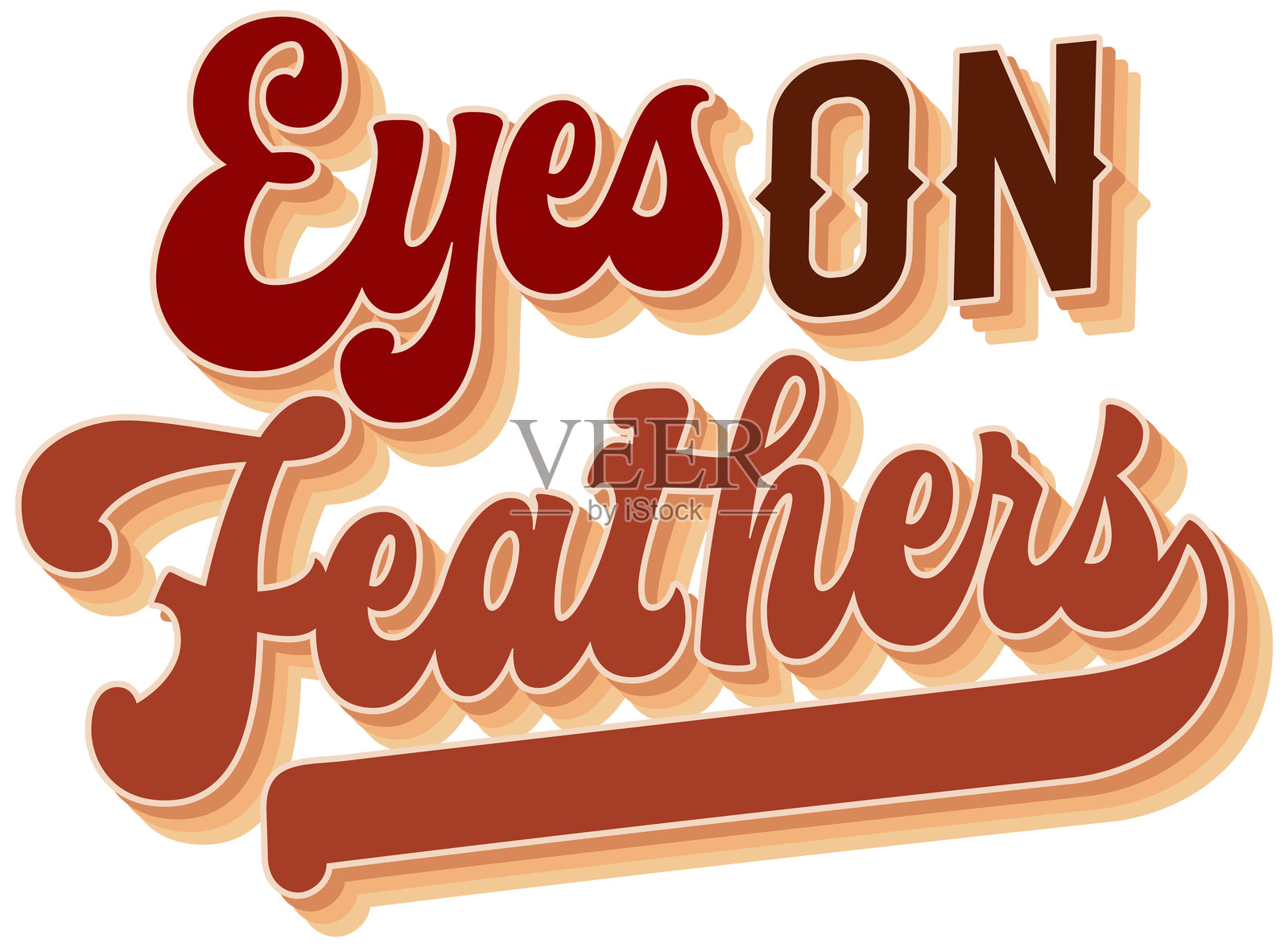 关注羽毛。以鸟类观察为主题的时尚手写字母。华丽的元素反映了鸟类观察的氛围，搭配自然色调和温暖色彩，营造出和谐而宜人的美感。插画图片素材