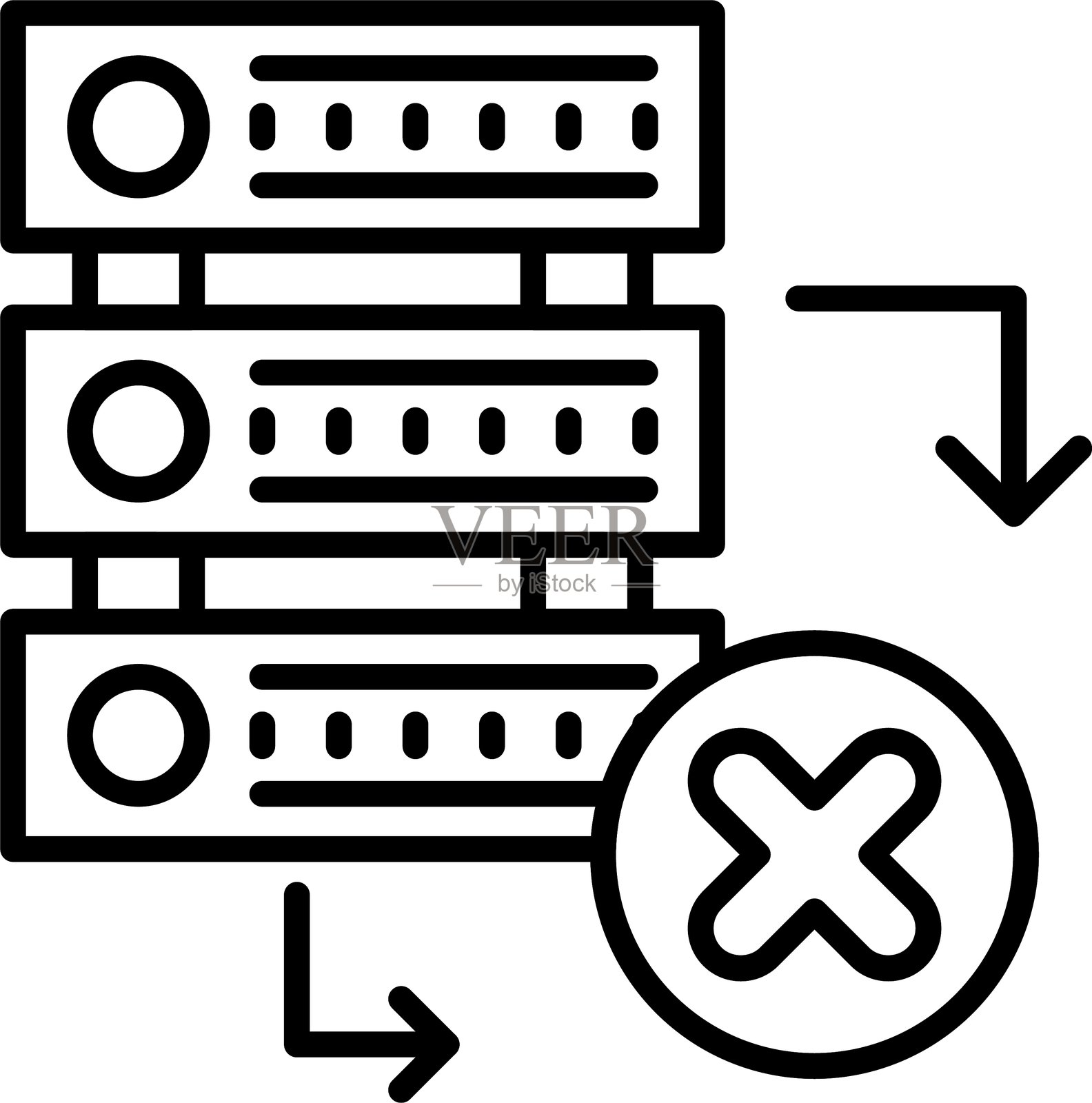 服务器图标矢量元素插画图片素材