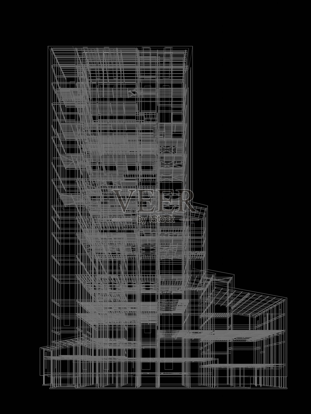 工业项目的3D插图照片摄影图片
