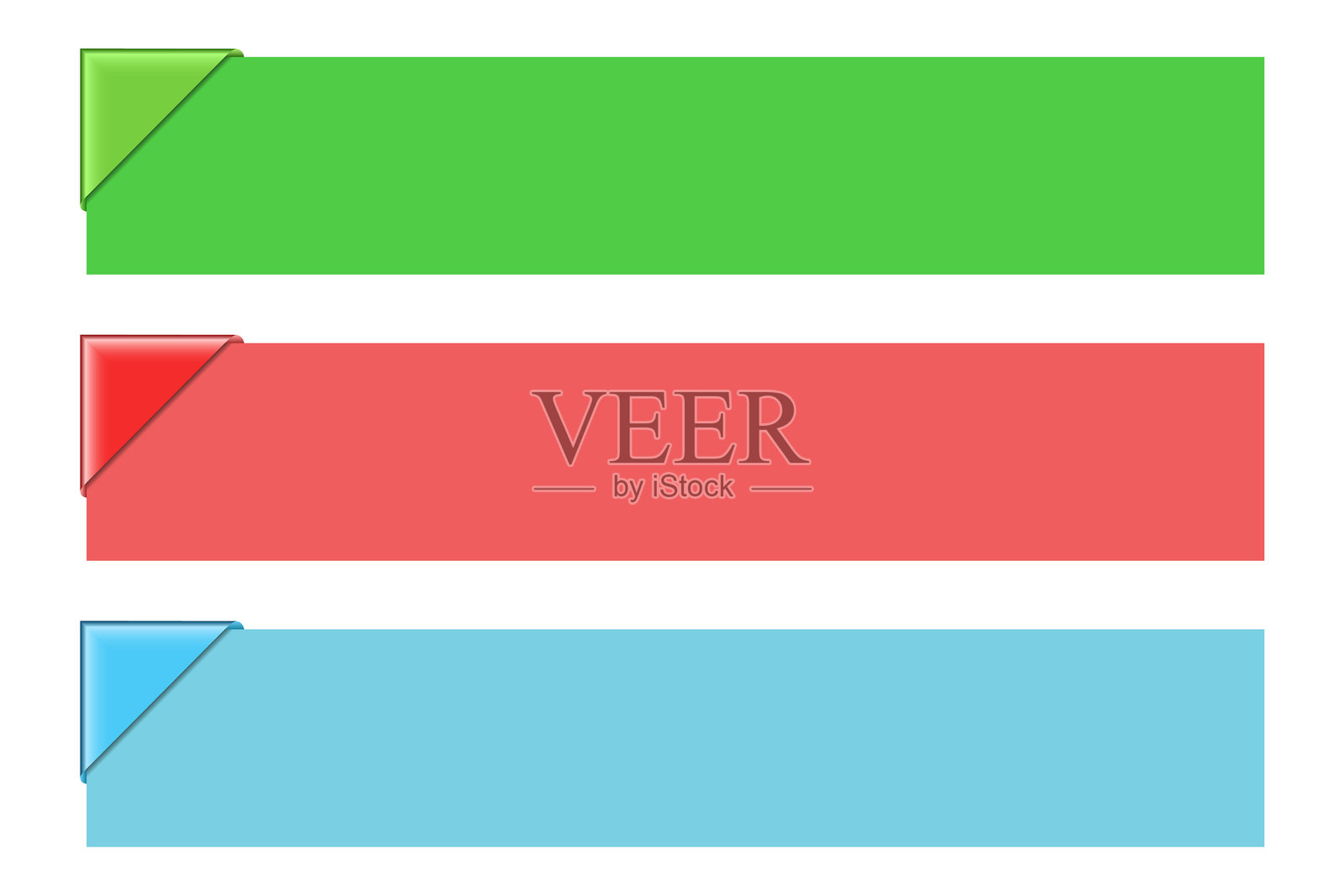 角落丝带套装插画图片素材