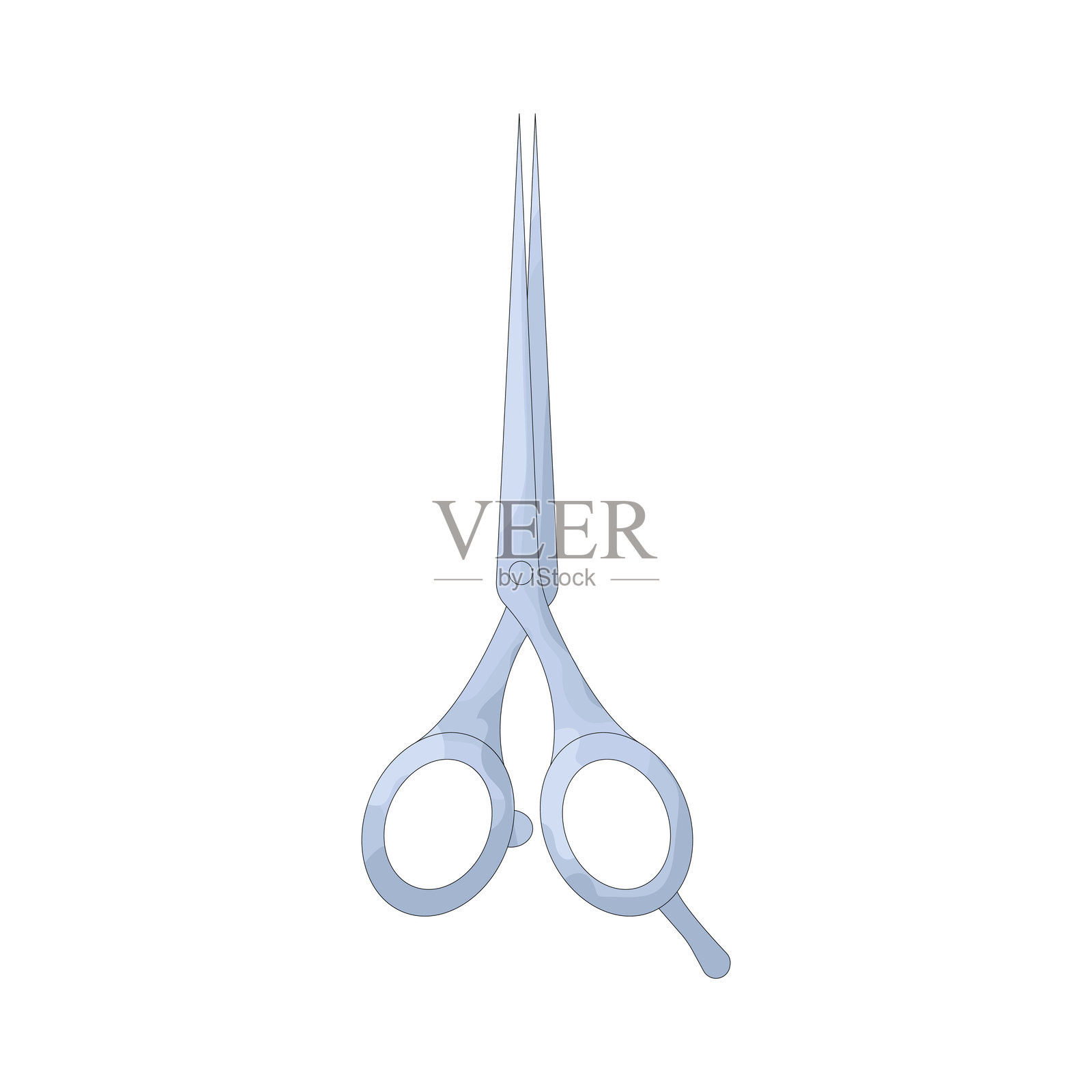 理发剪刀插画图片素材