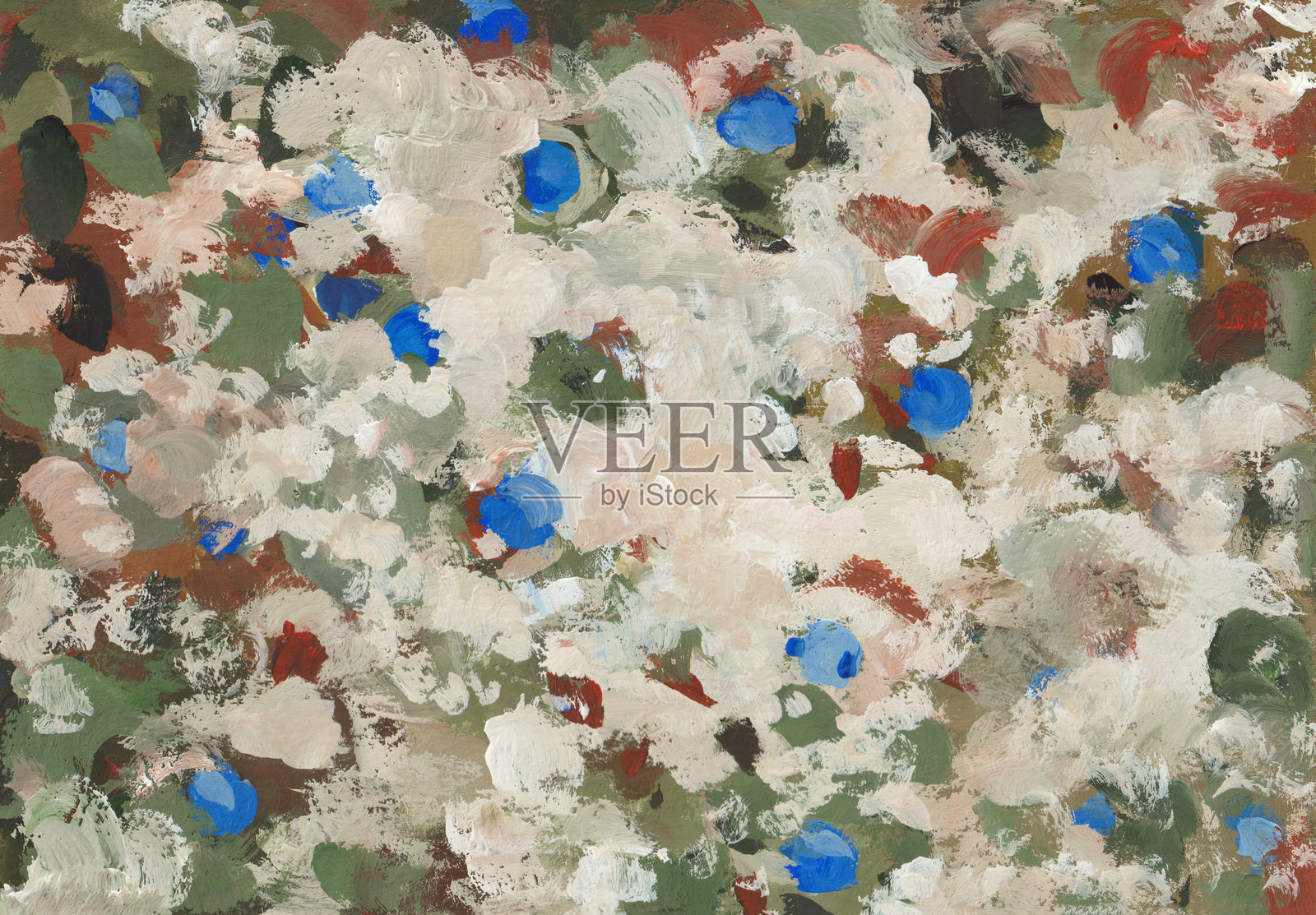 抽象的水粉画背景。插画图片素材