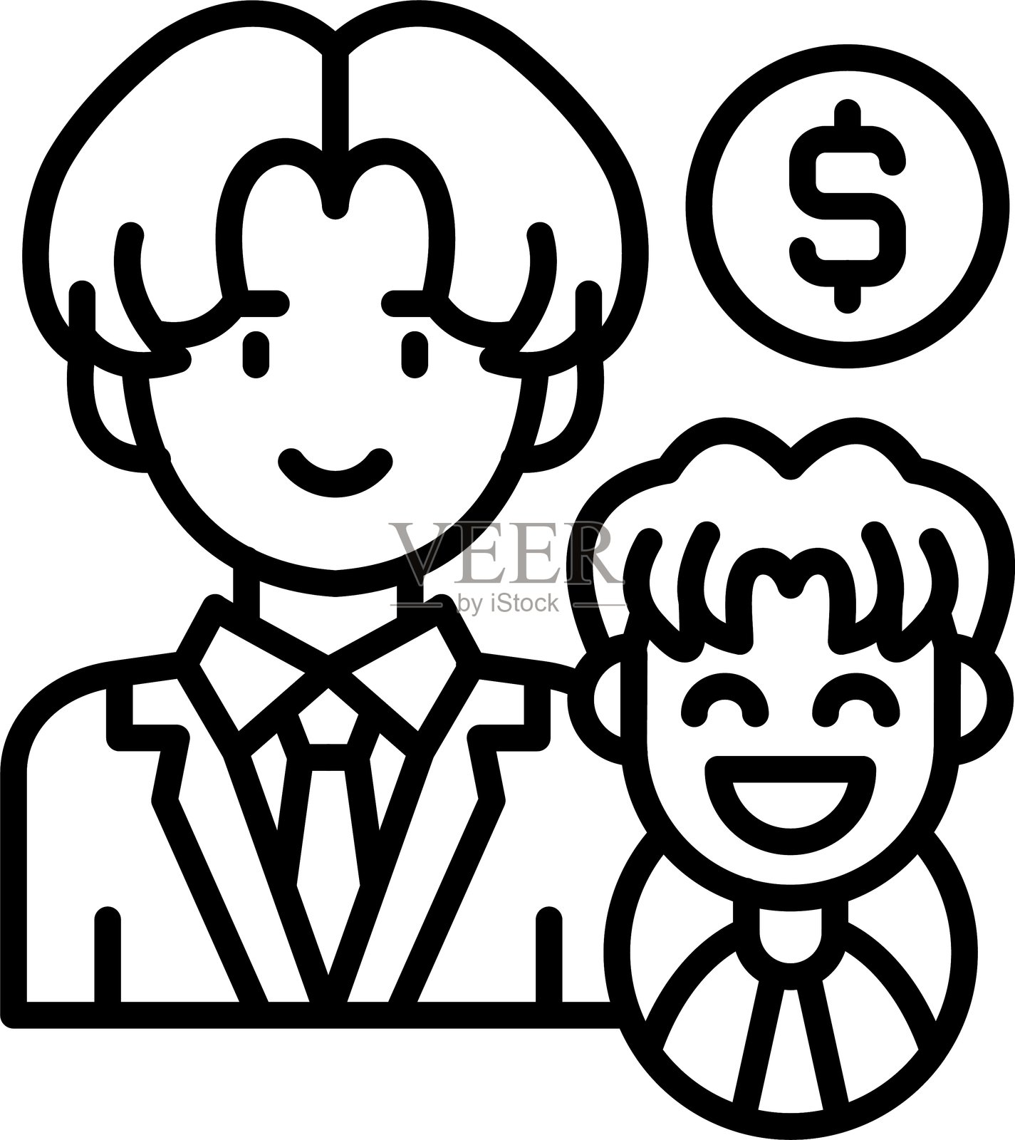 团队图标矢量元素插画图片素材