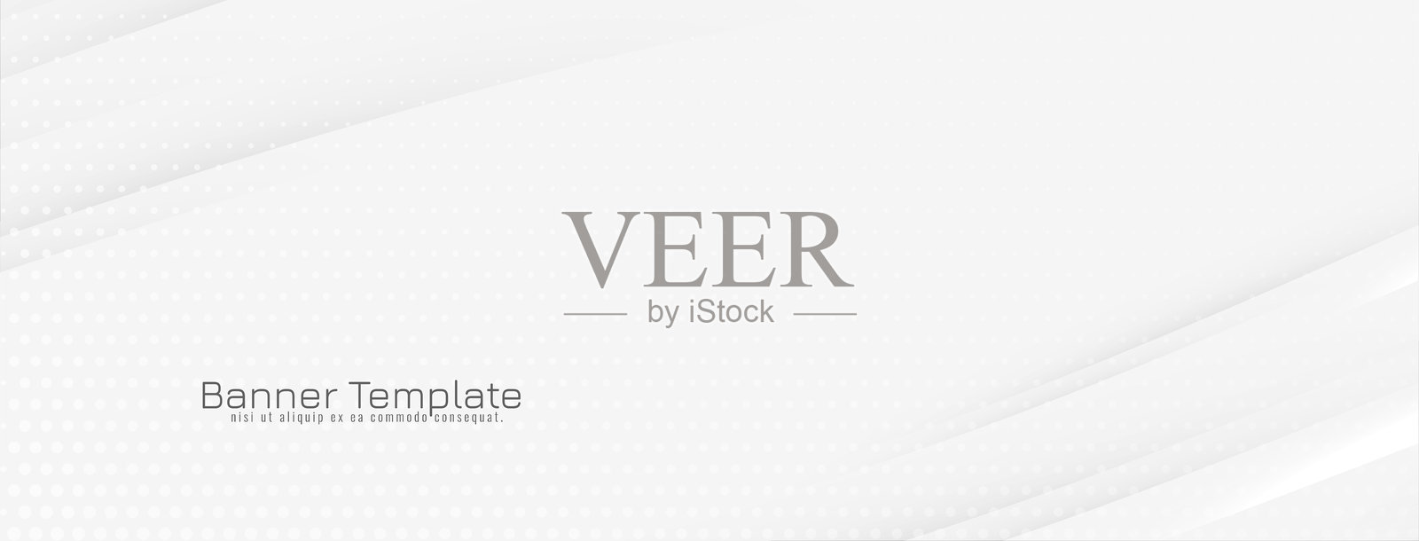 抽象横幅，带有闪亮的波浪线插画图片素材