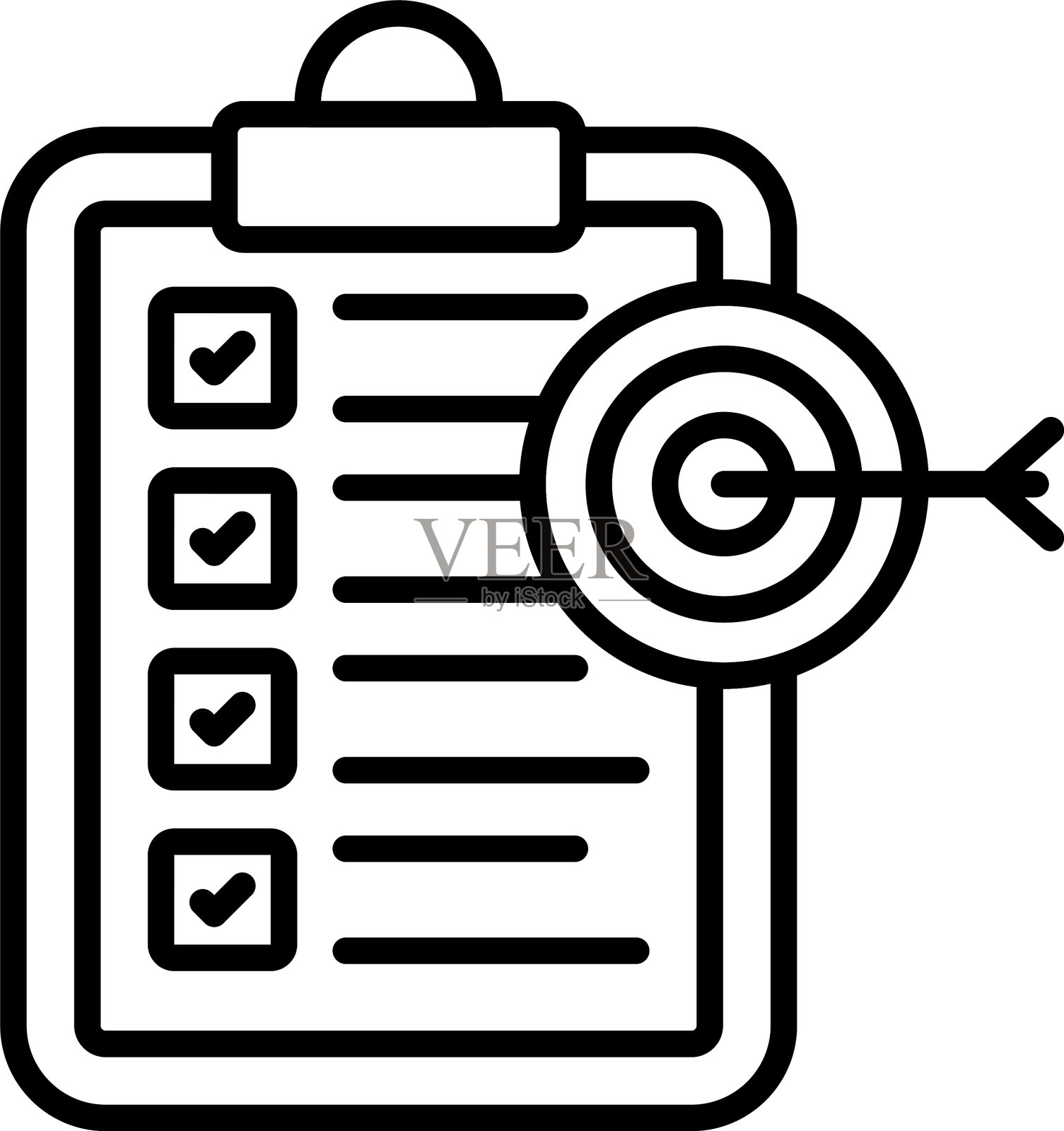 目标图标矢量元素插画图片素材