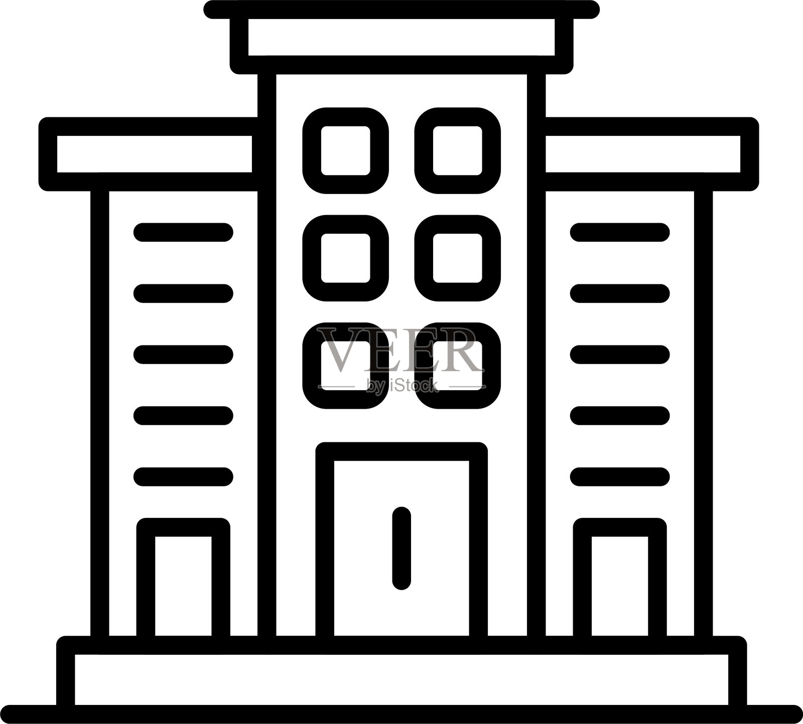 建筑图标矢量元素插画图片素材