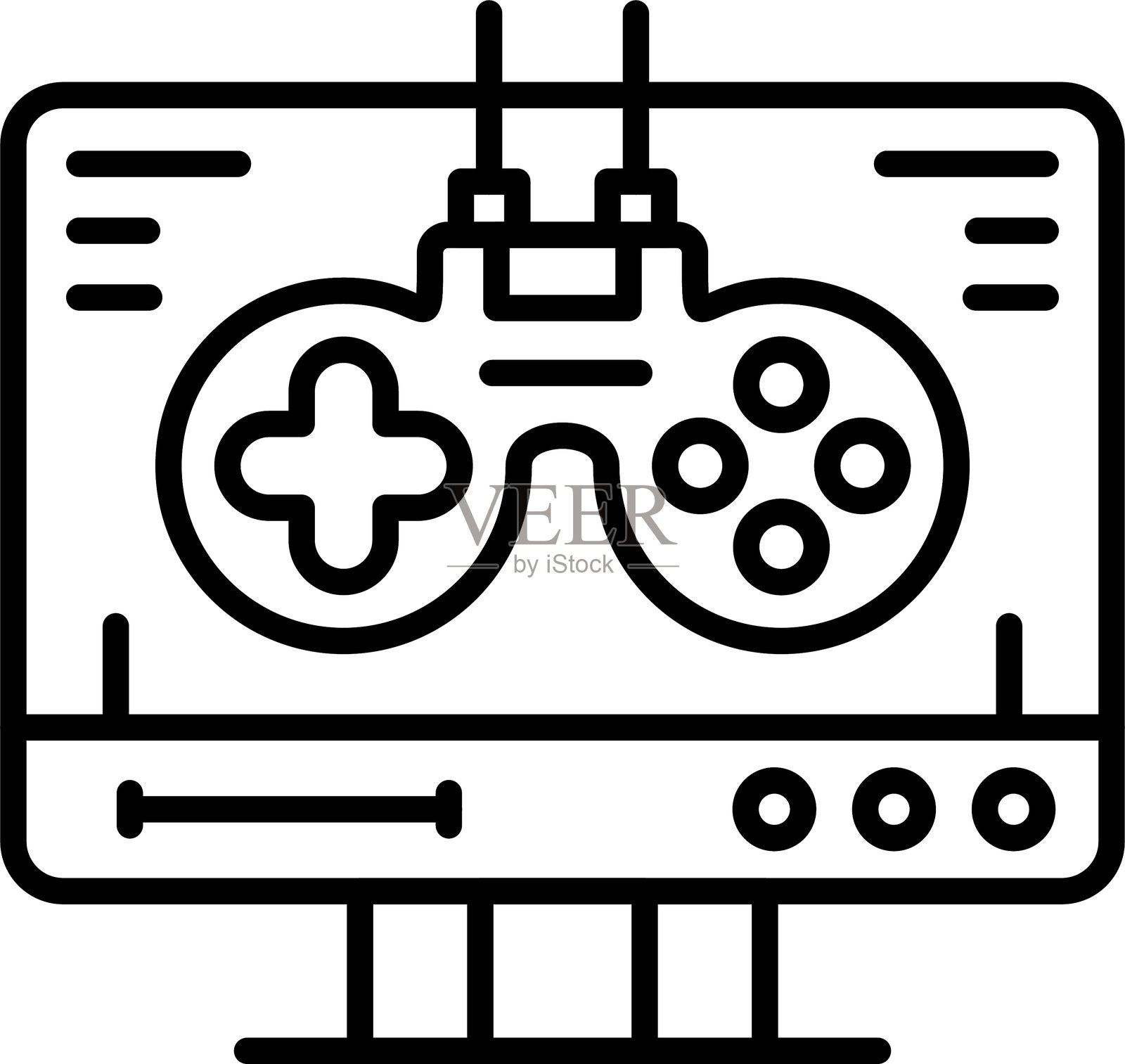 游戏机图标矢量元素插画图片素材