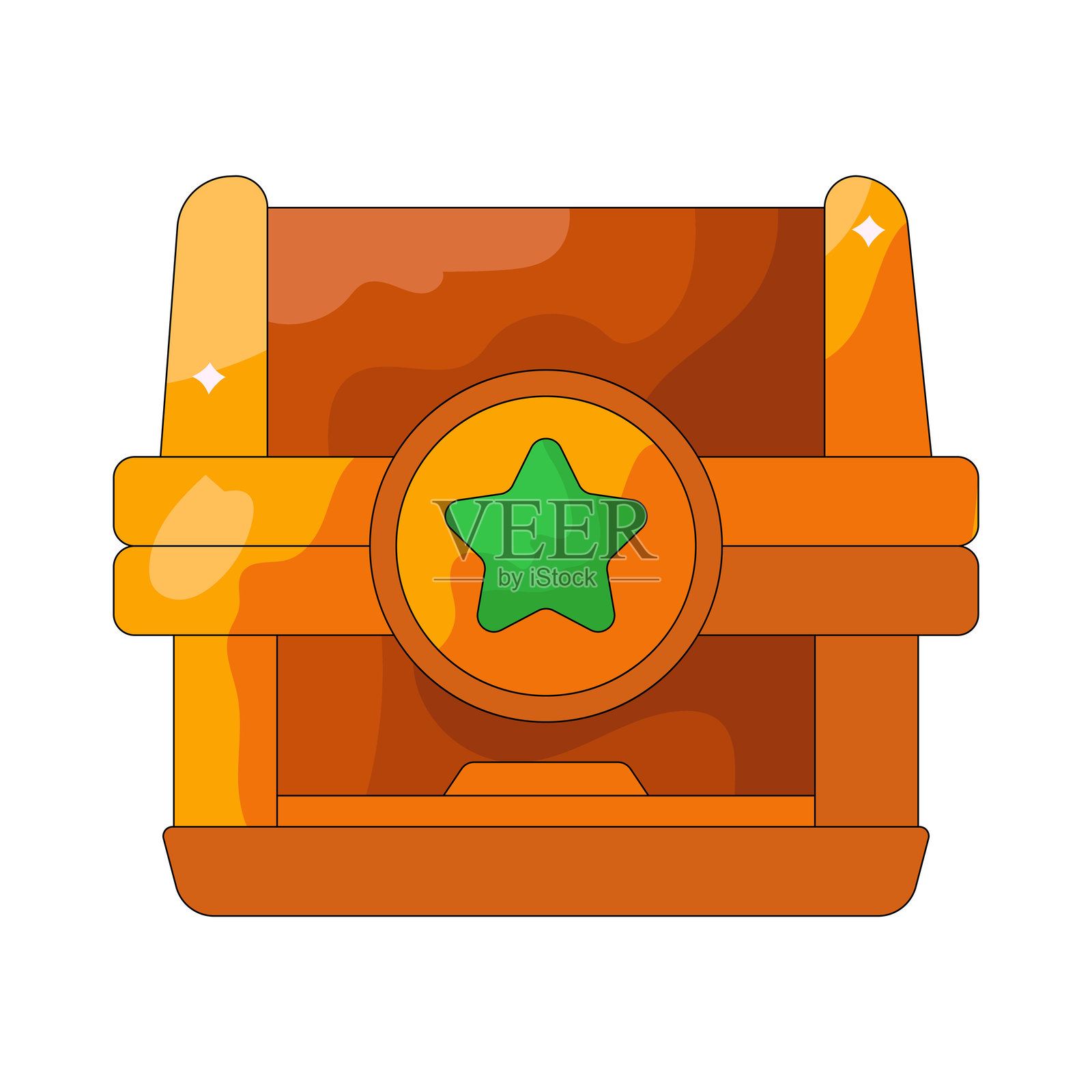 宝箱插画图片素材