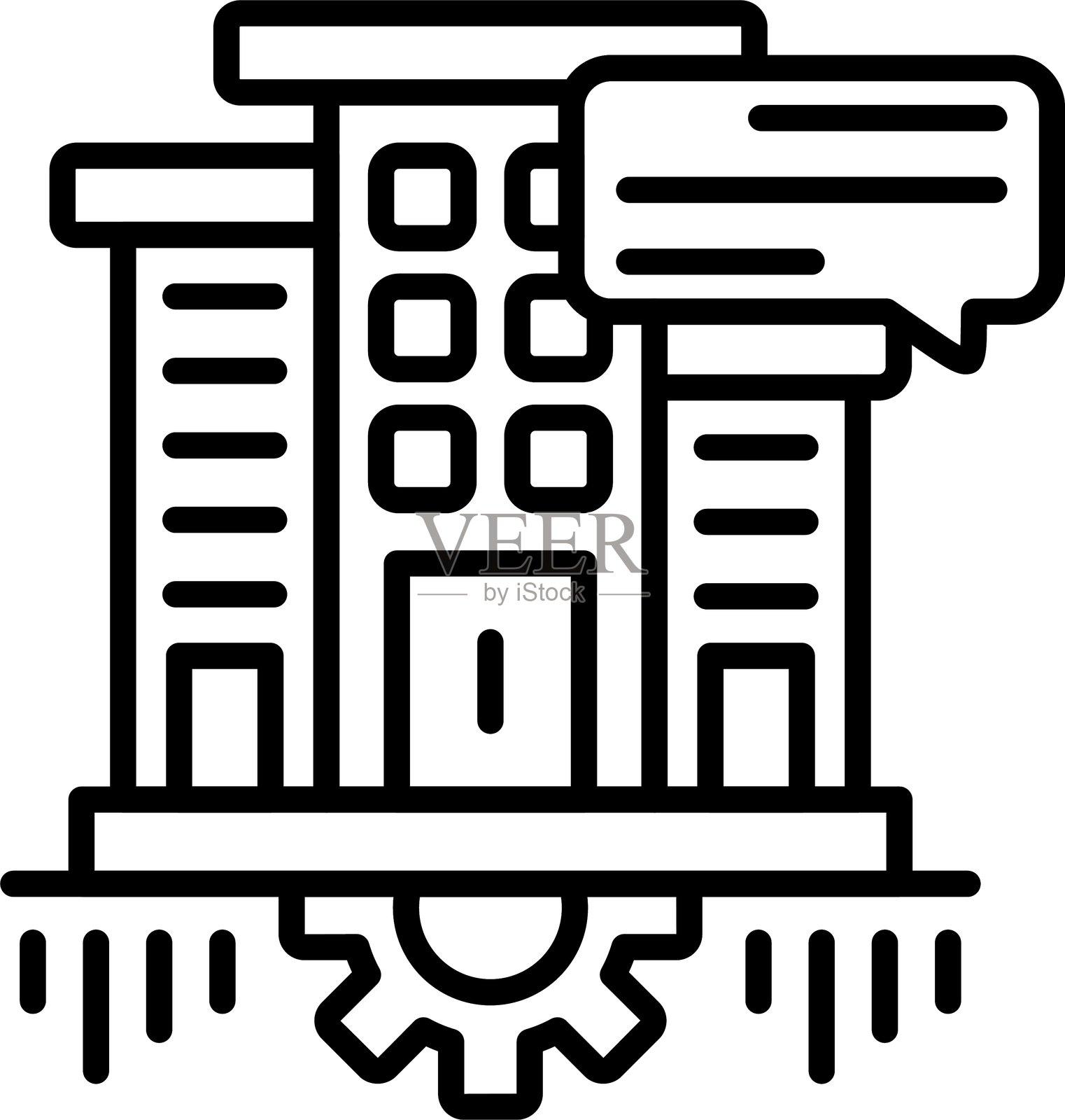 公司图标矢量元素插画图片素材