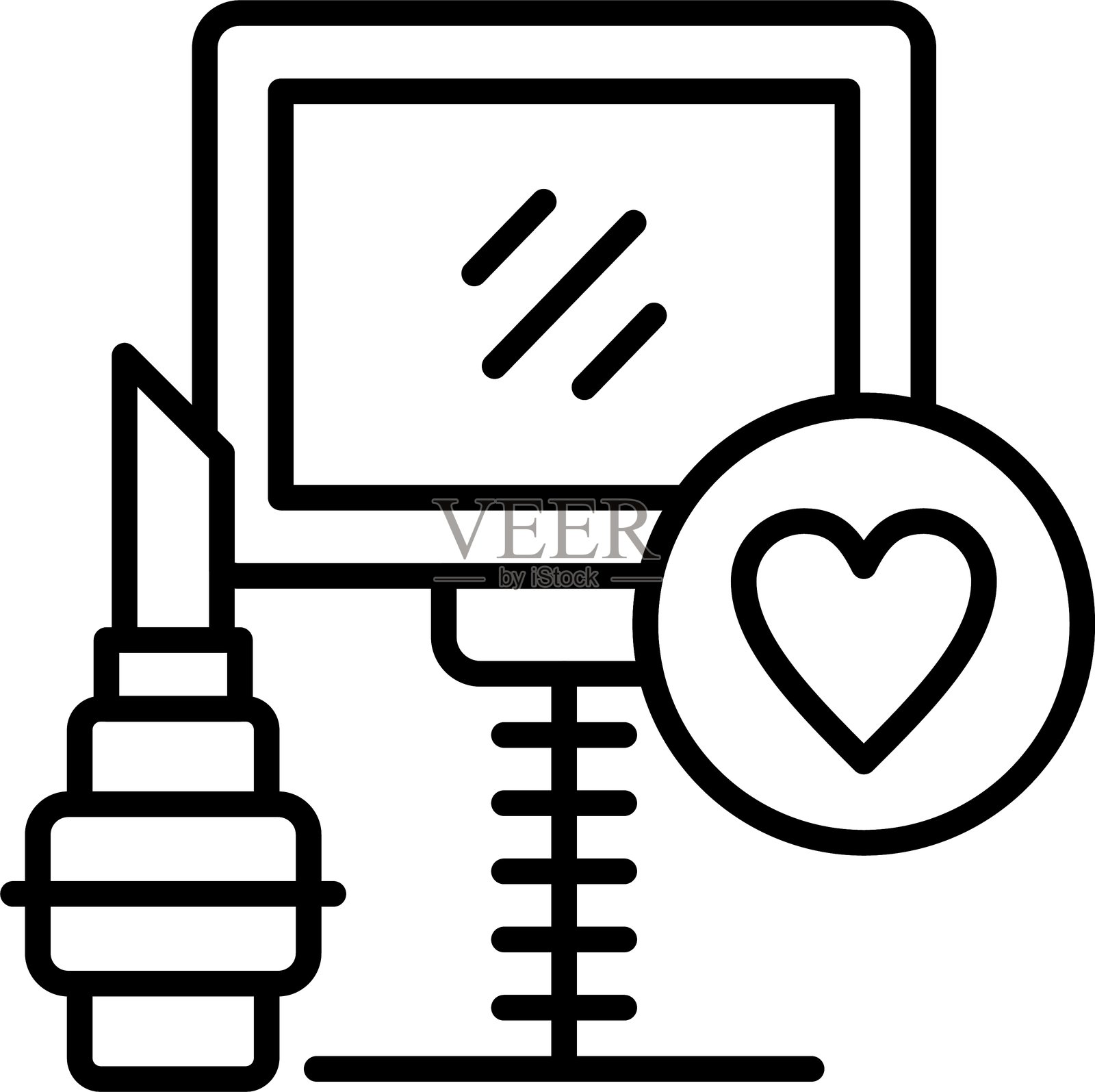 化妆品图标矢量元素插画图片素材