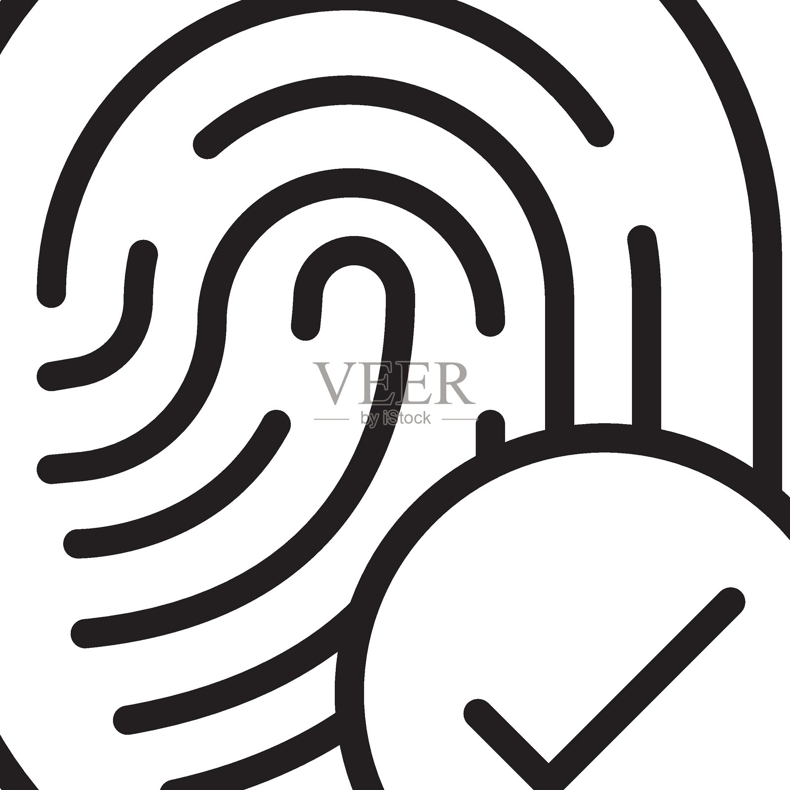 可轻松修改或编辑的身份识别矢量图标插画图片素材