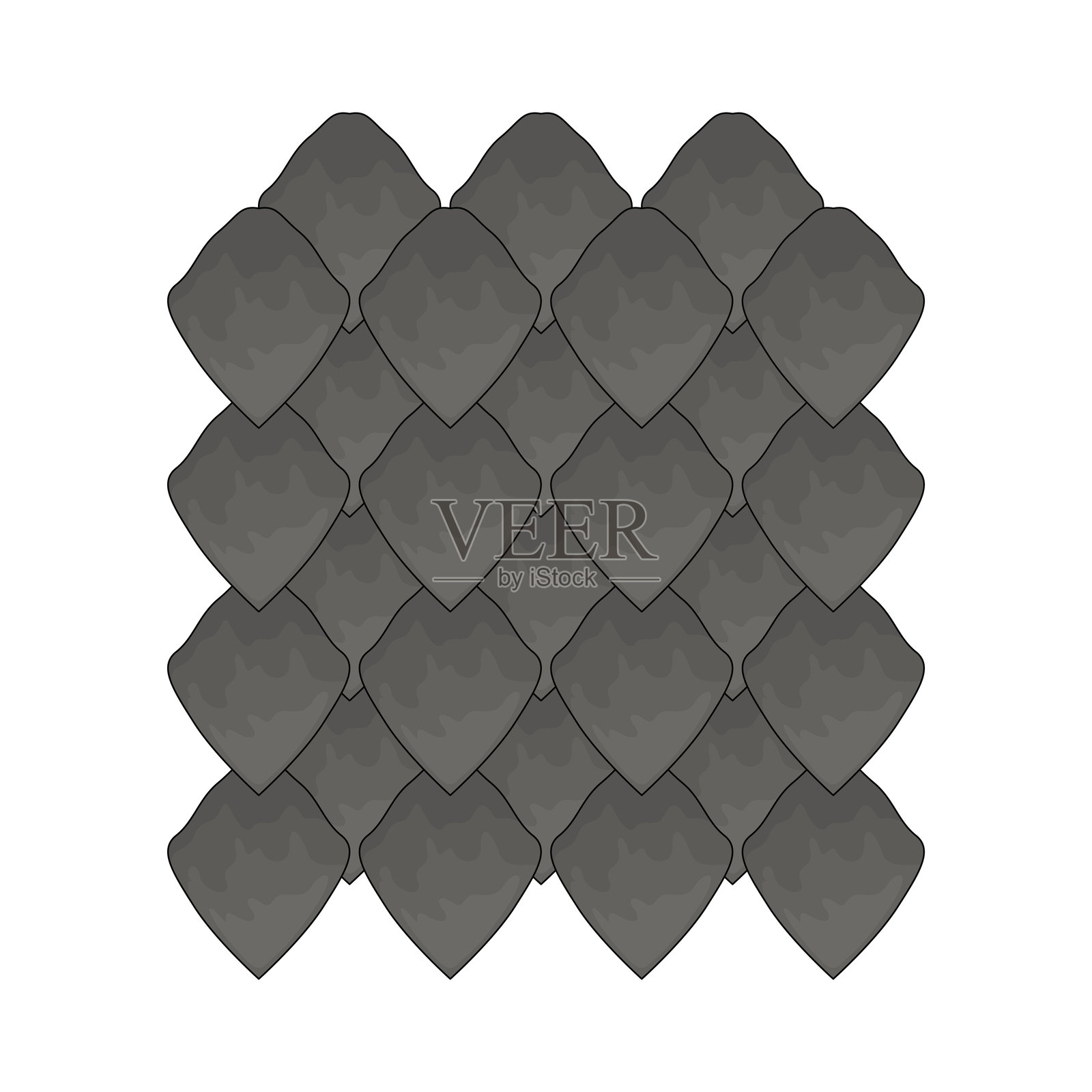 龙鳞插画图片素材