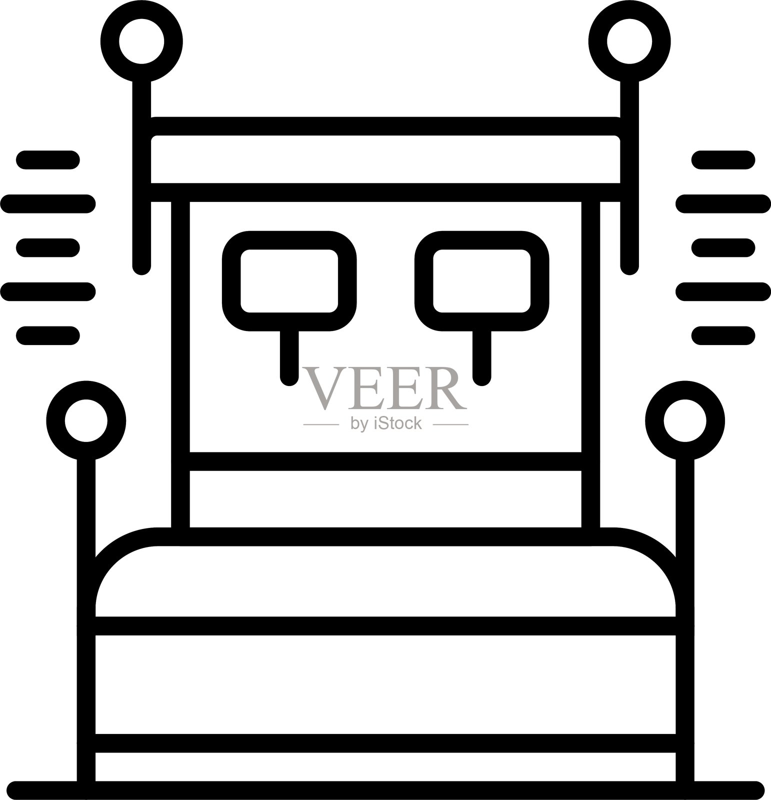 卧室图标矢量元素插画图片素材