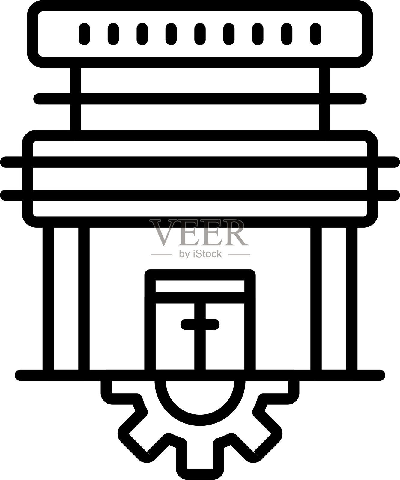 天文台图标矢量元素插画图片素材