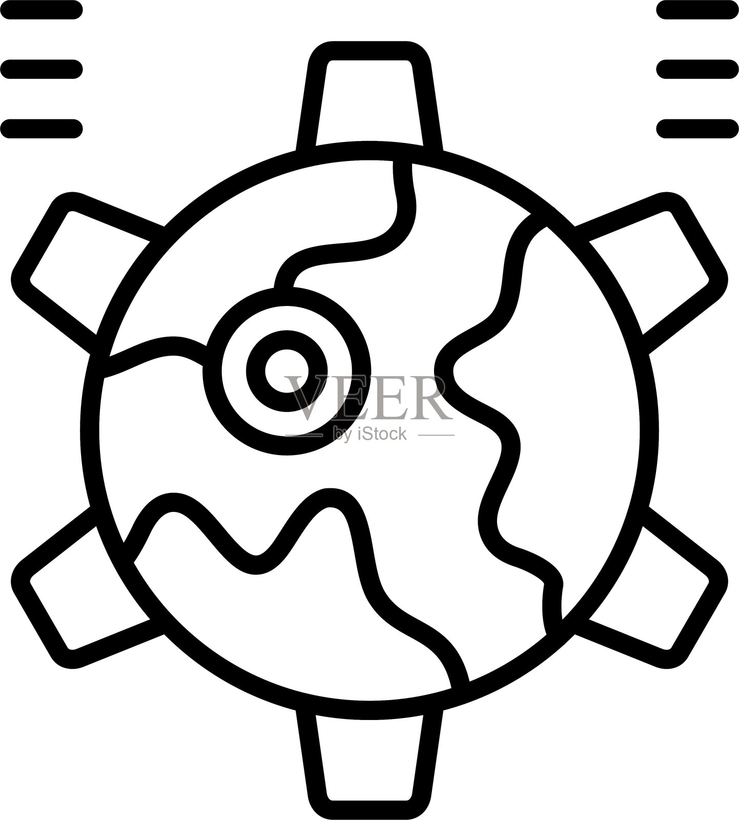 行星图标矢量元素插画图片素材