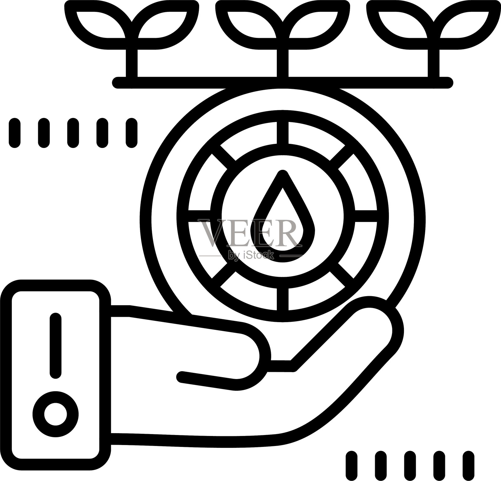 手势图标矢量元素插画图片素材