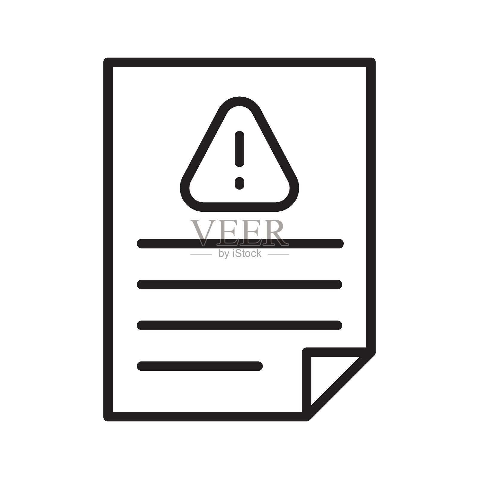 可轻松修改或编辑的通知矢量图标插画图片素材