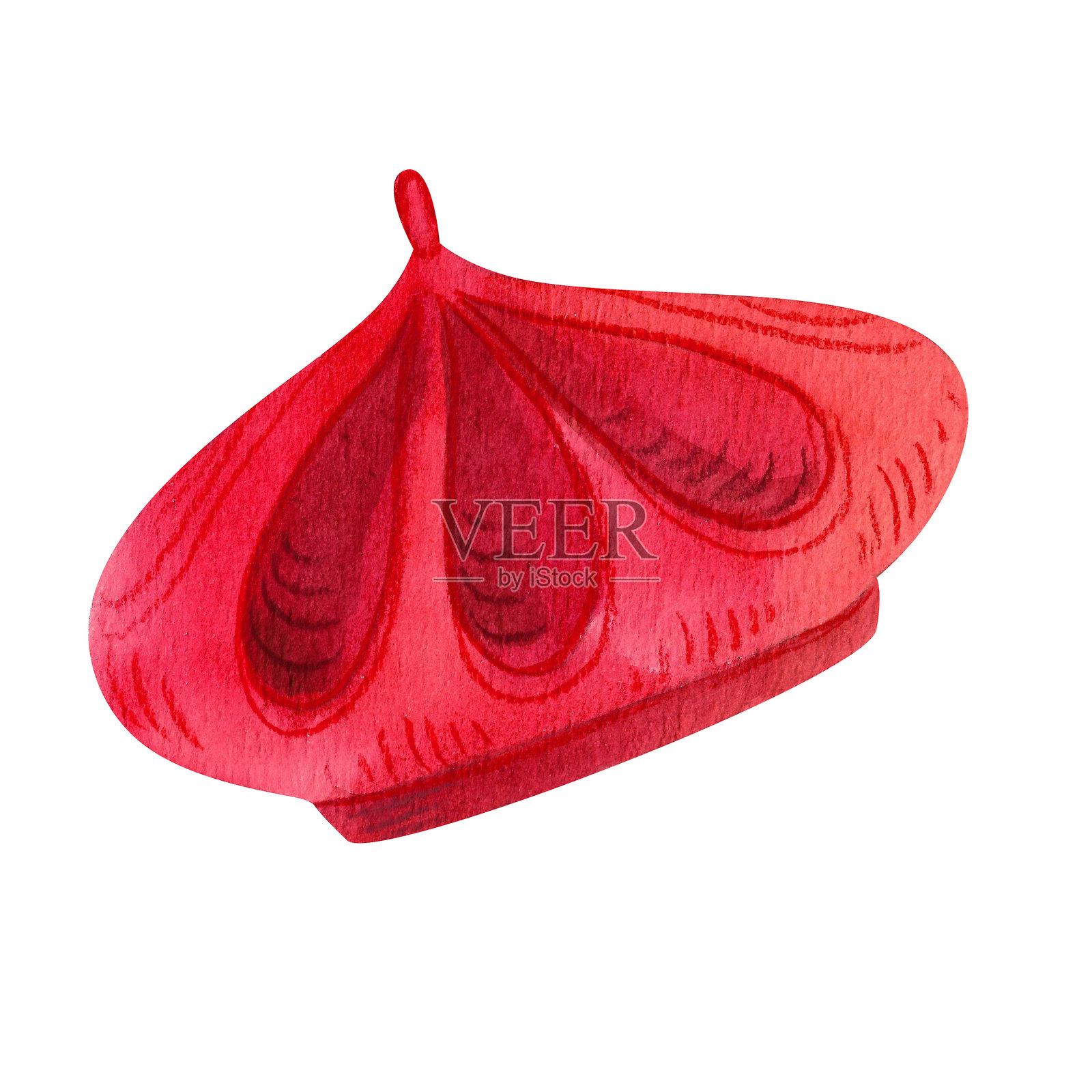 秋季服装插图。水彩手绘毛衣、袜子、围巾和帽子。元素独立于白色背景。可用于设计、印刷、儿童插图、市场、明信片等。插画图片素材