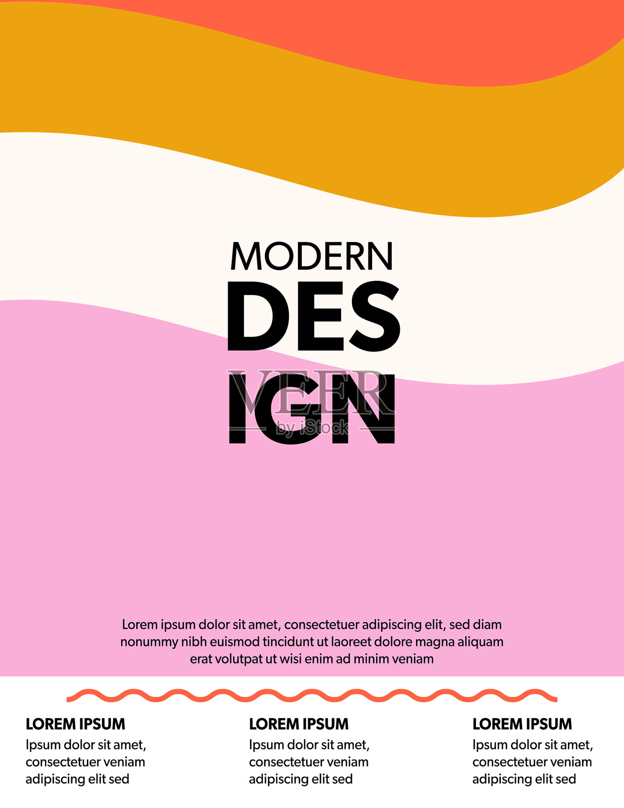 明亮温暖色调的夏季抽象背景样机插画图片素材