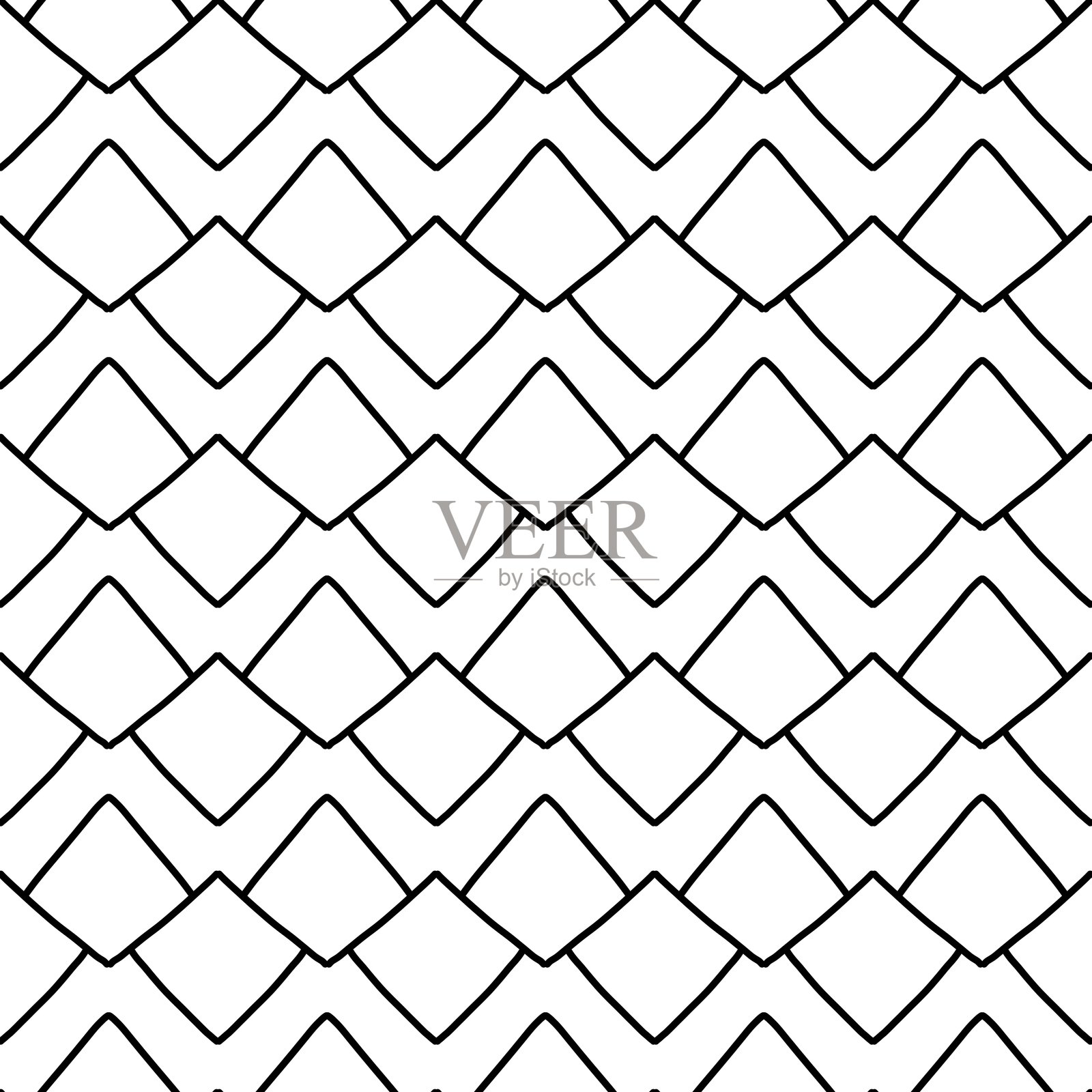 几何装饰的无缝图案插画图片素材