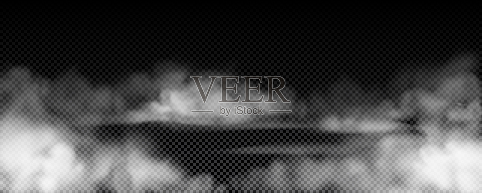 地面上的烟雾逼真插图插画图片素材