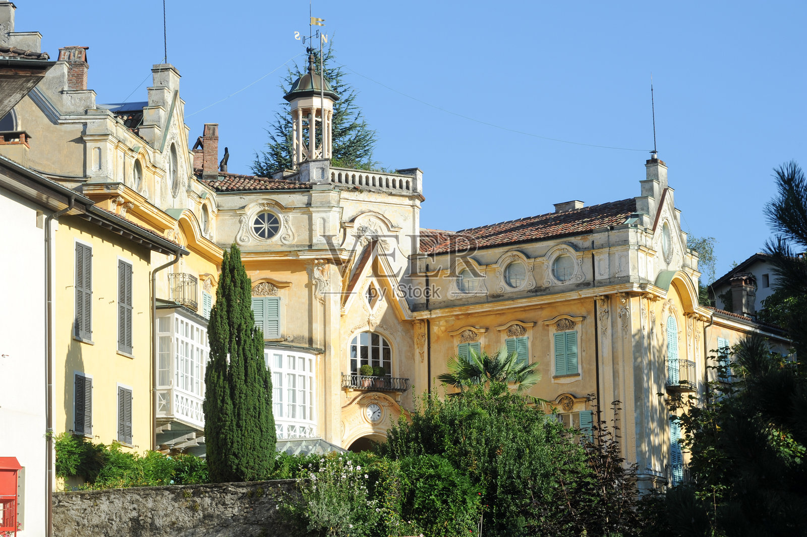 著名作家赫尔曼·黑塞居住的房子照片摄影图片