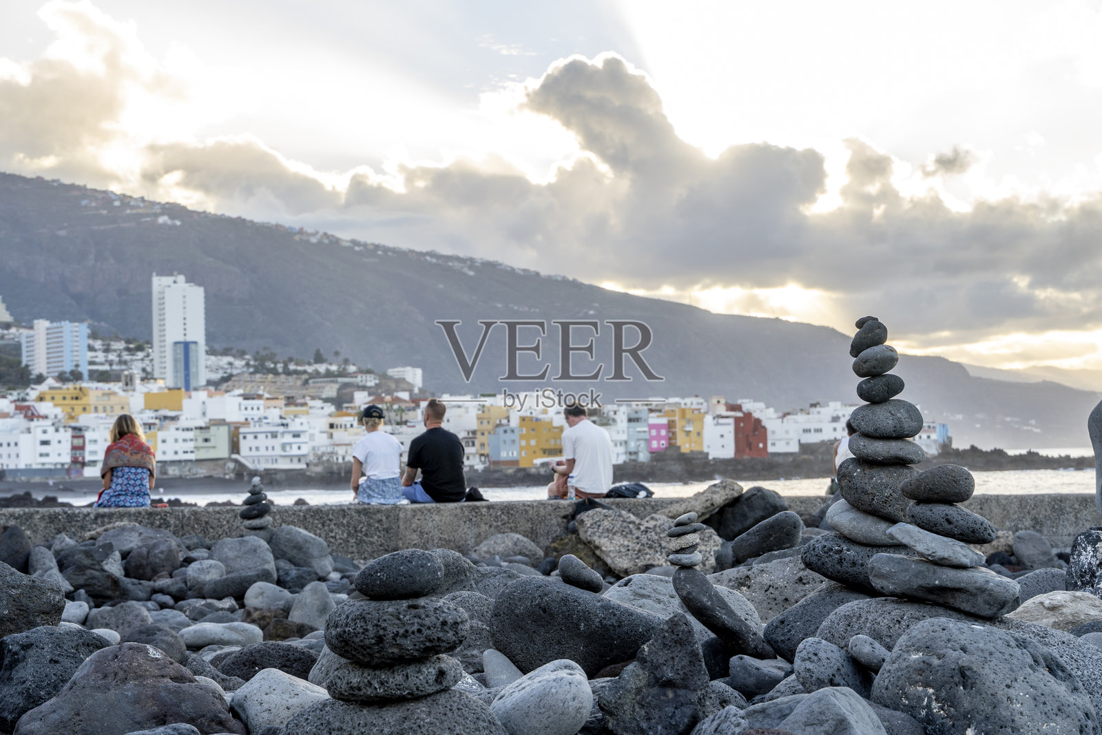 特内里费的德尔卡斯蒂略海滩照片摄影图片