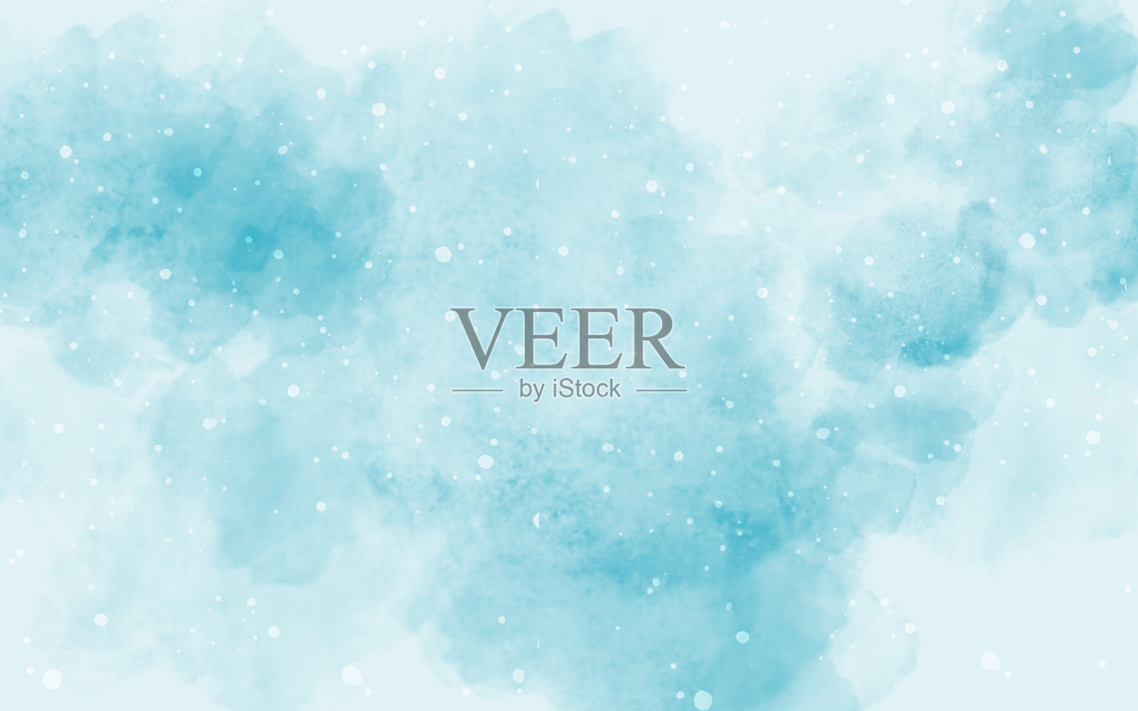 抽象水彩青色背景与颜料飞溅照片摄影图片