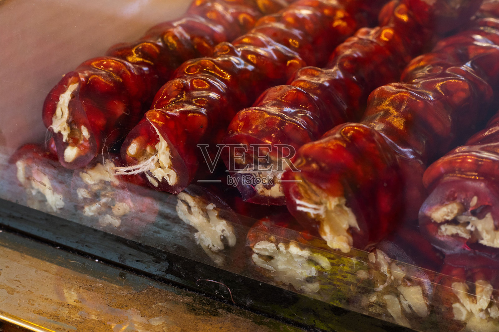 传统土耳其软糖的多样组合照片摄影图片