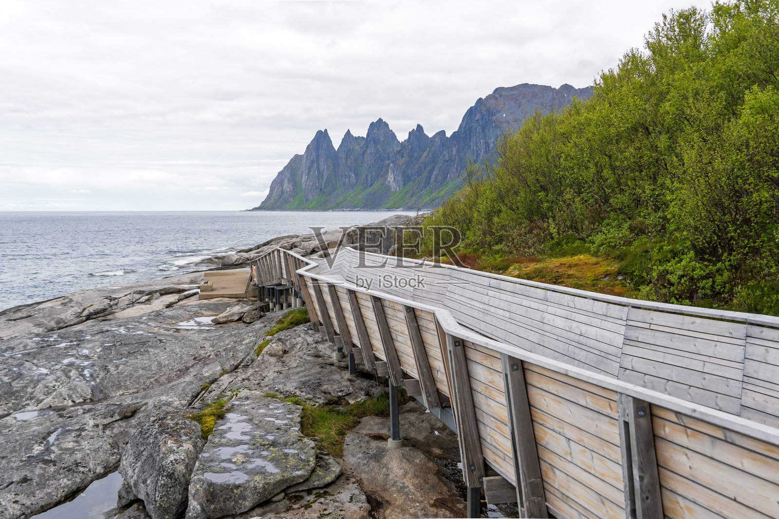 挪威塞尼亚岛的图根内塞特照片摄影图片