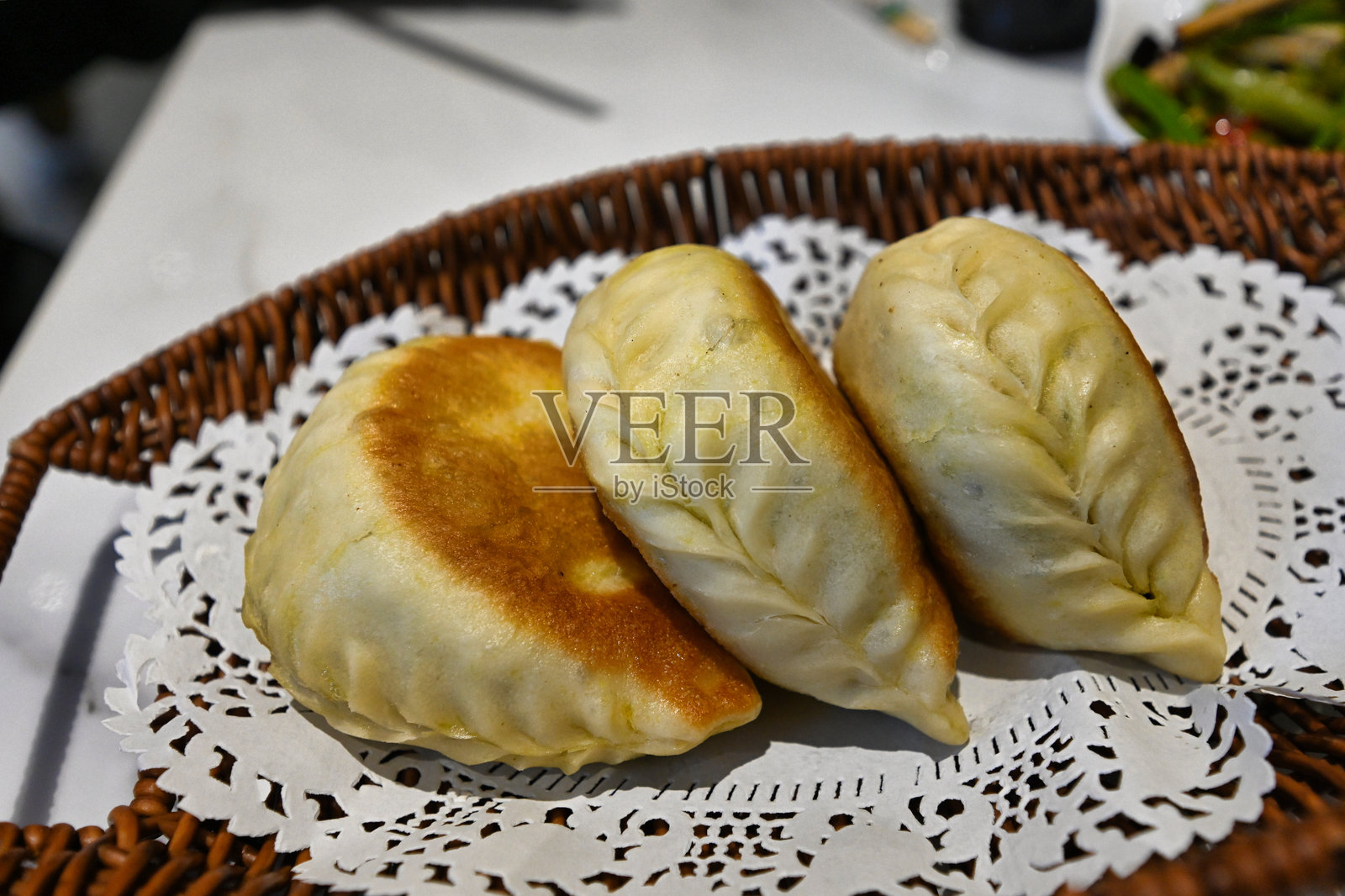 美味的炸饺子照片摄影图片