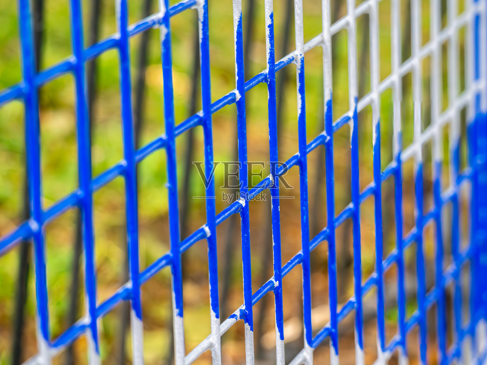彩色网状围栏特写照片摄影图片