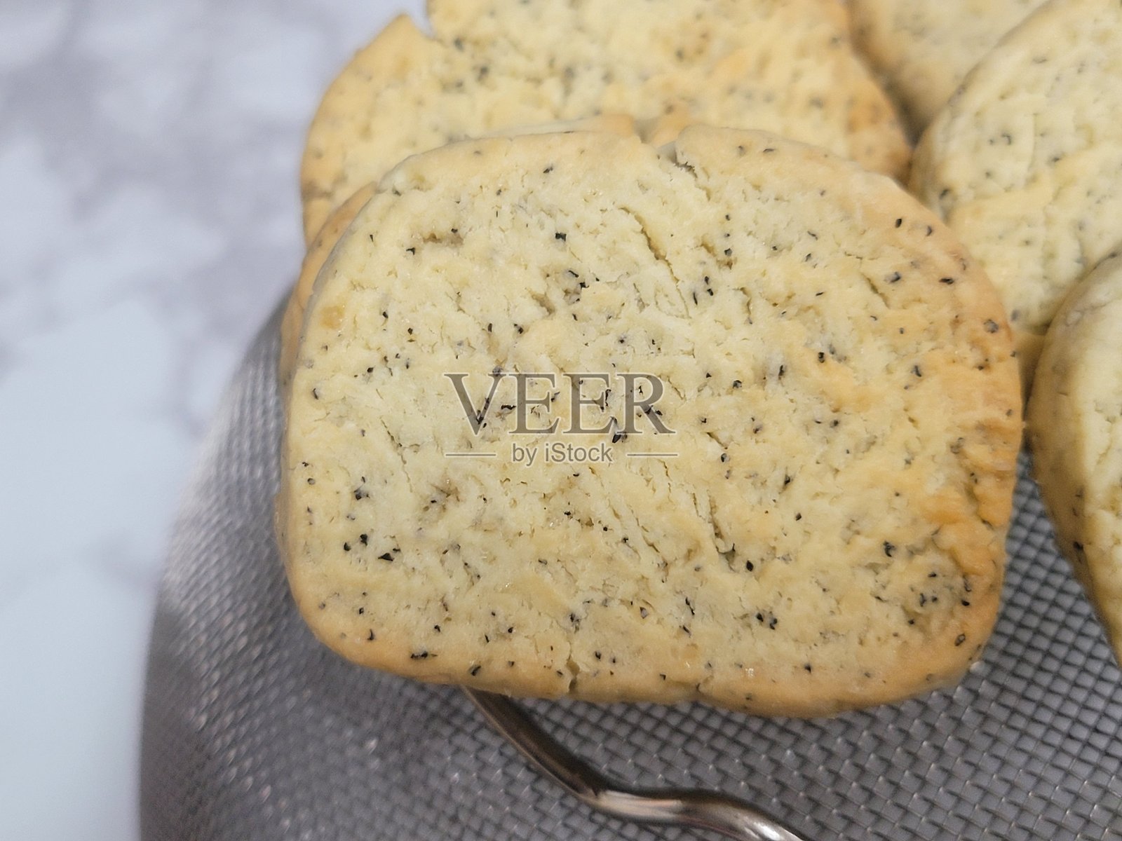 锡兰红茶叶饼干照片摄影图片