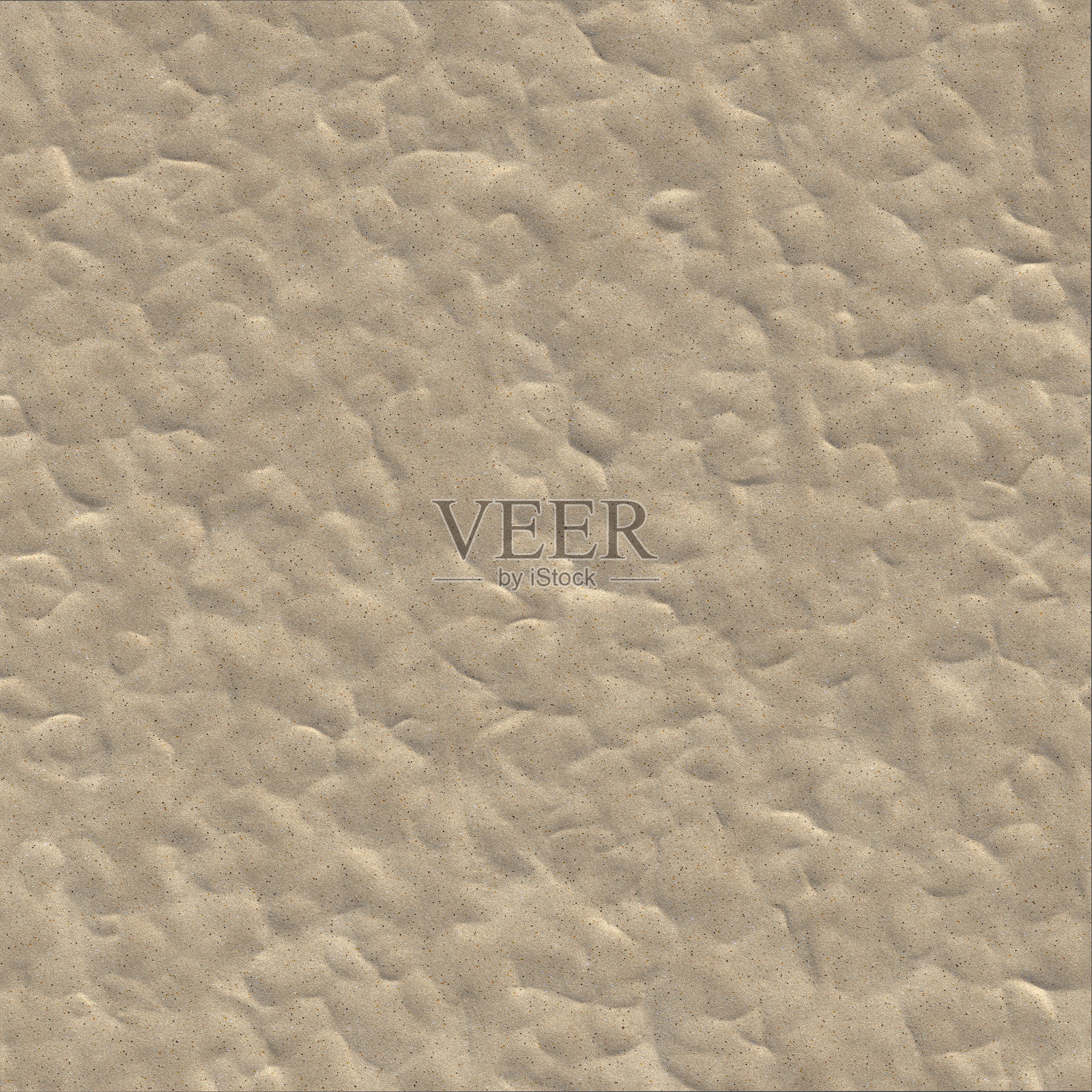 无缝真实沙子纹理与柔和沙丘 - 高分辨率PBR背景照片摄影图片