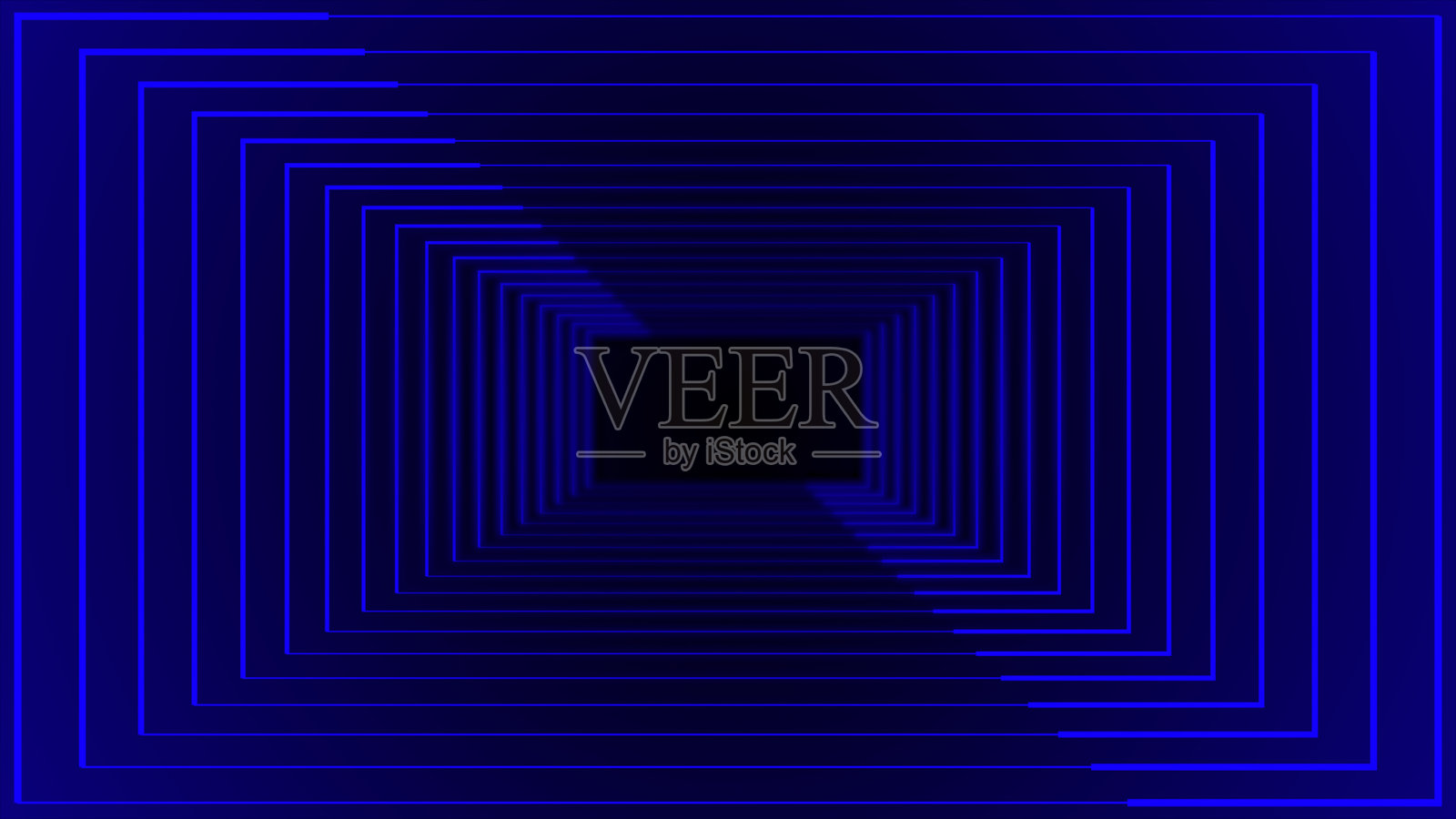 3D矩形盒子隧道霓虹灯渐变背景，霓虹线条移动的未来感游戏背景照片摄影图片