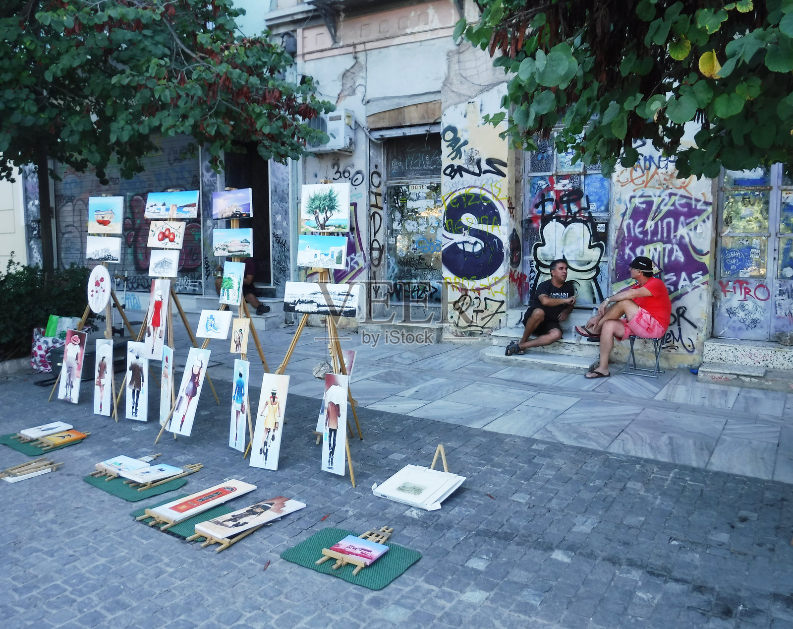 希腊雅典街景照片摄影图片