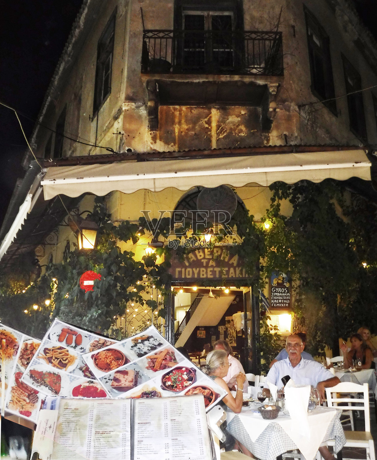 希腊雅典餐厅照片摄影图片